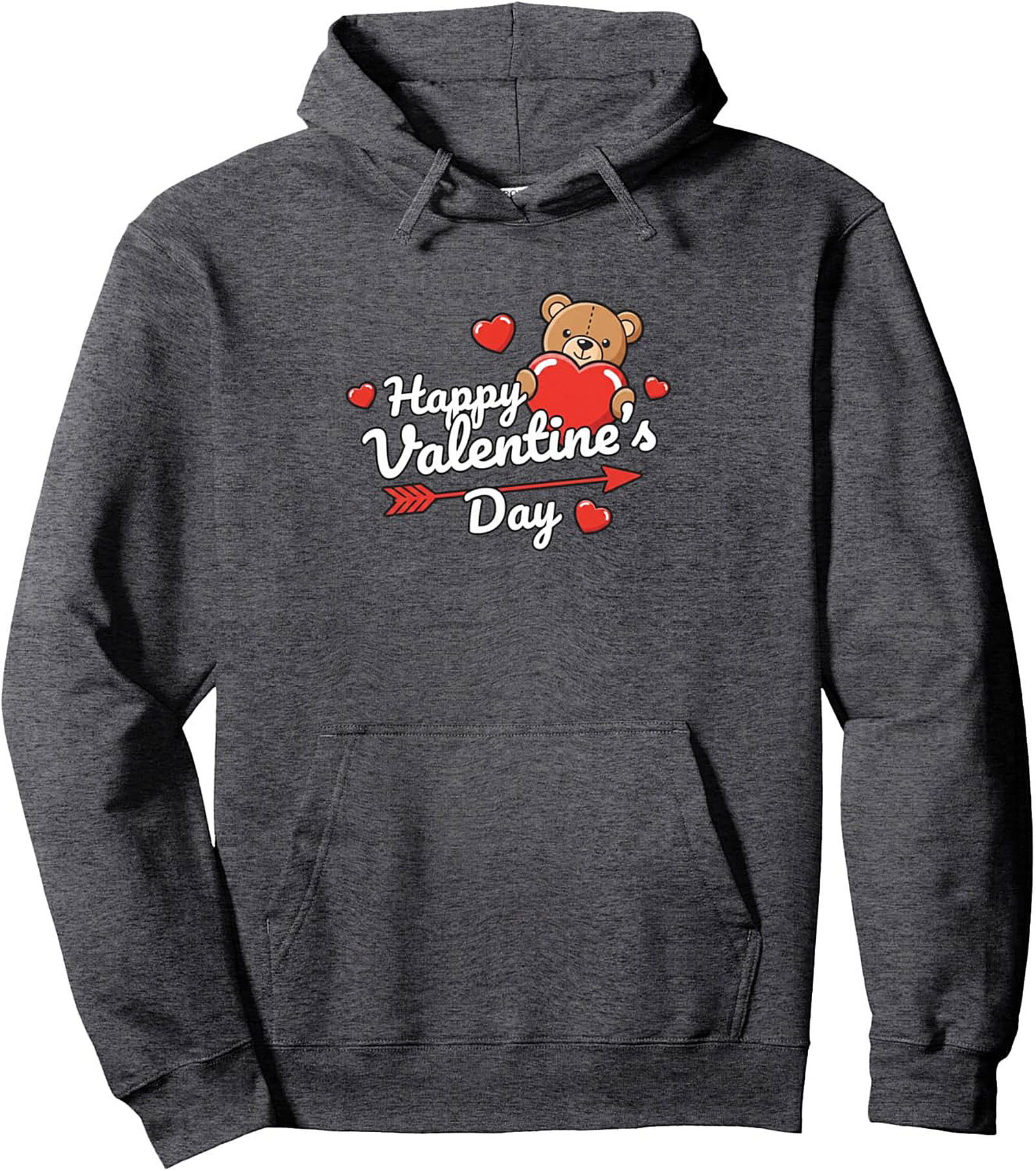 Cute Valentine's Day Teddy Bear Pullover Hoodie Gift