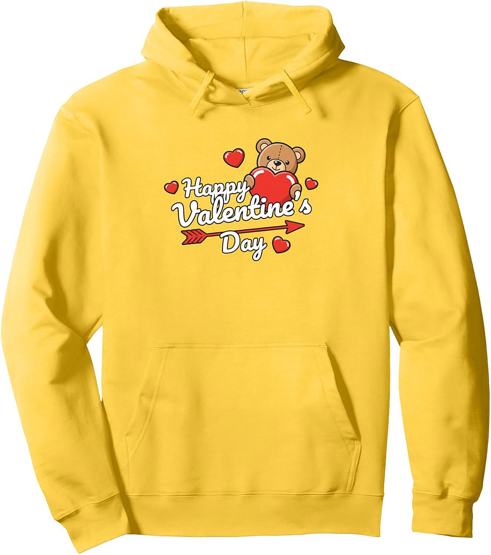 Cute Valentine's Day Teddy Bear Pullover Hoodie Gift