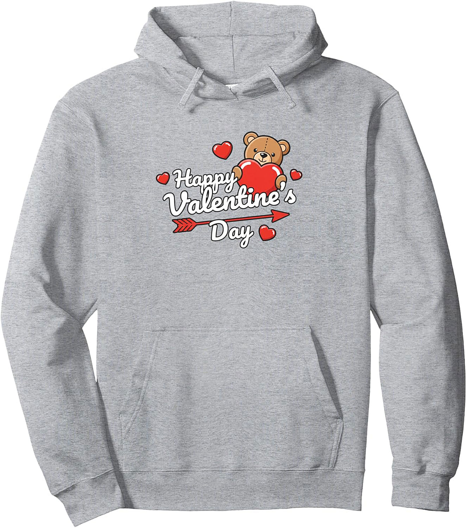 Cute Valentine's Day Teddy Bear Pullover Hoodie Gift