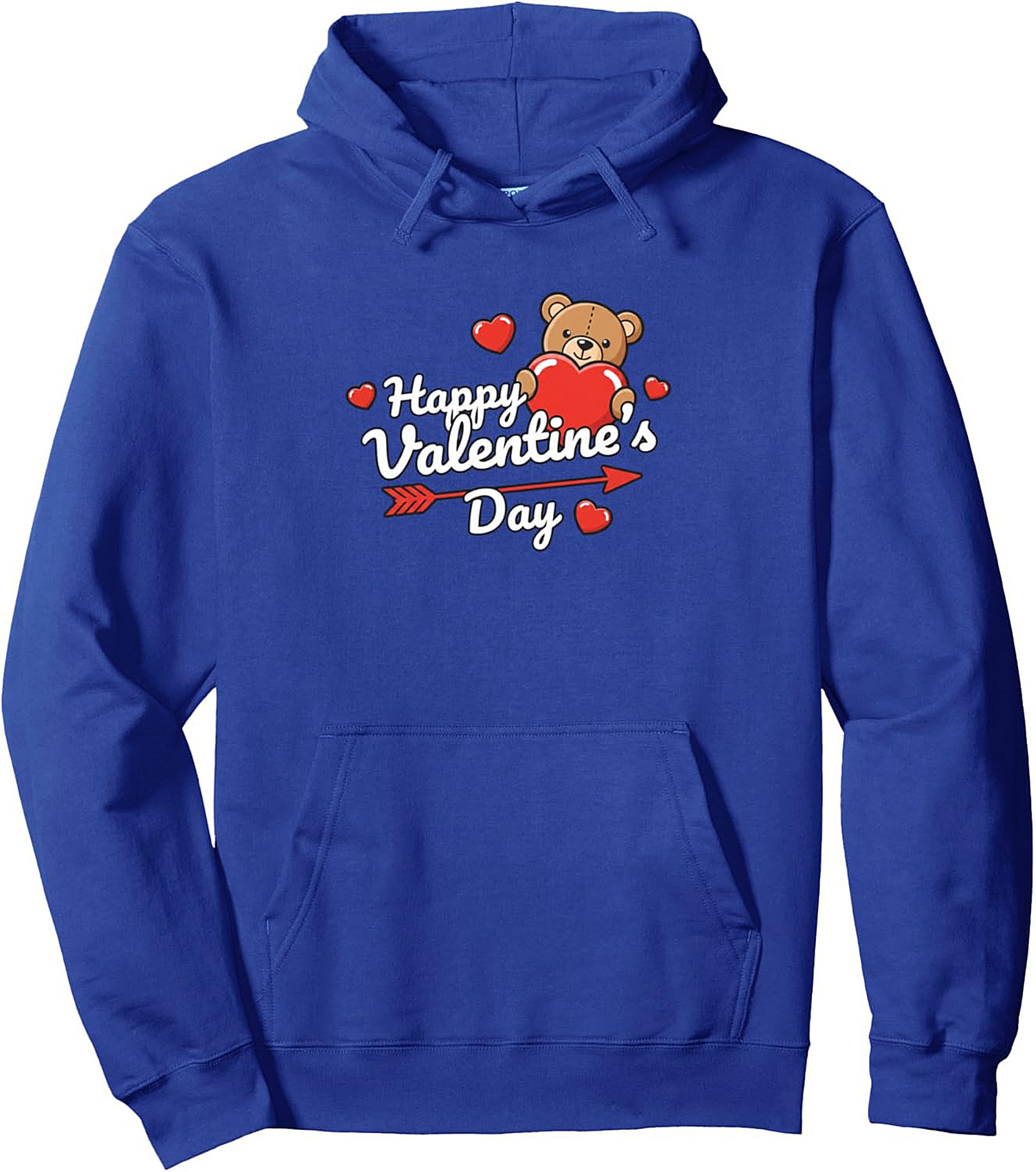 Cute Valentine's Day Teddy Bear Pullover Hoodie Gift