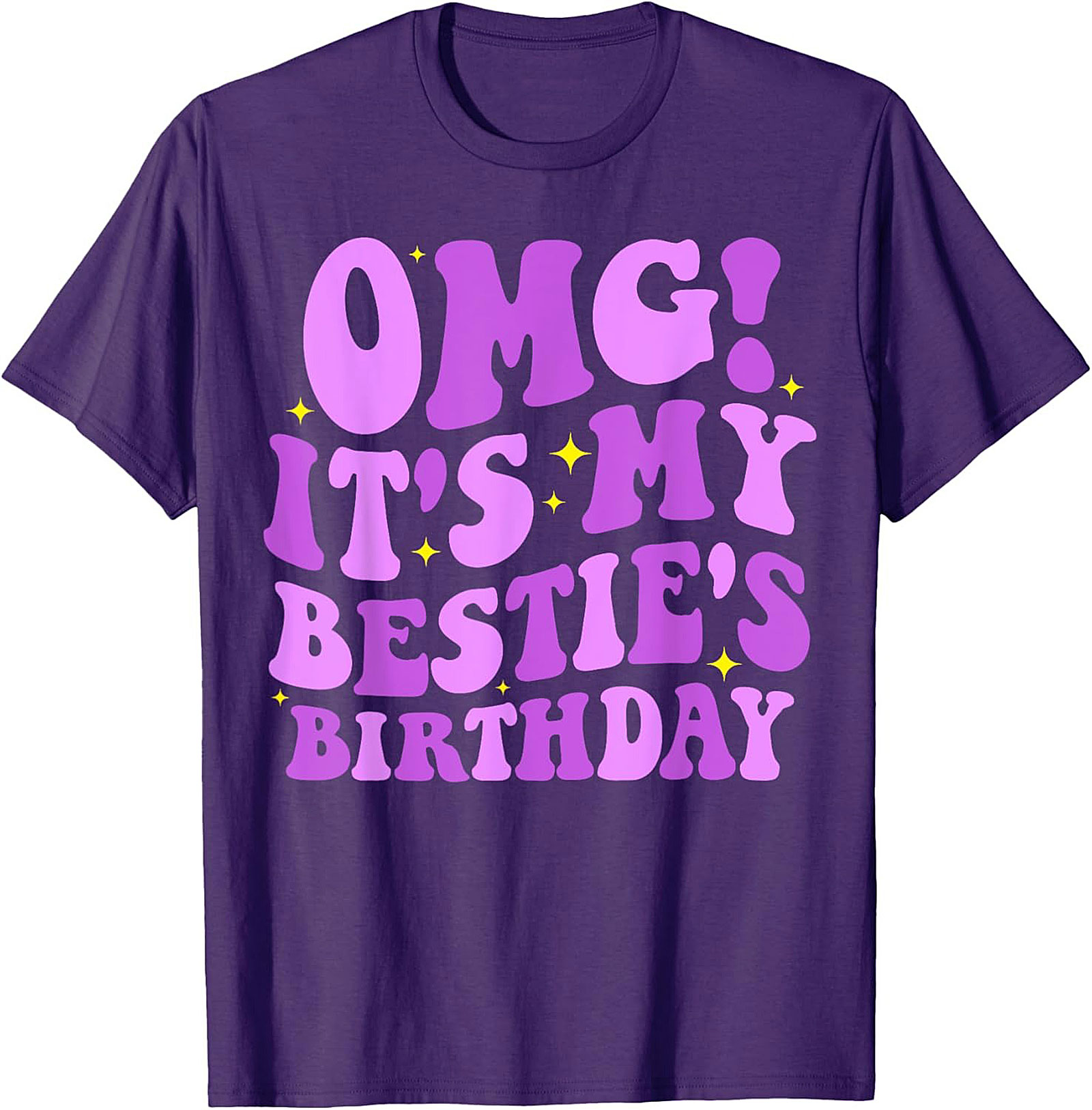 OMG Bestie Birthday T-shirt | Funny Retro Graphic Tee Gift