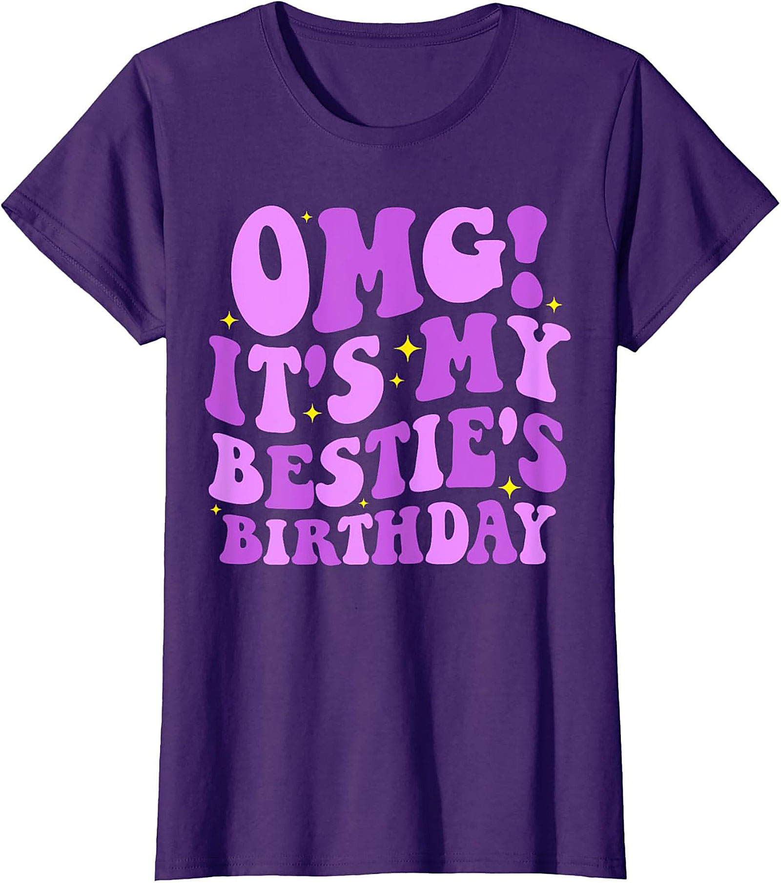 OMG Bestie Birthday T-shirt | Funny Retro Graphic Tee Gift