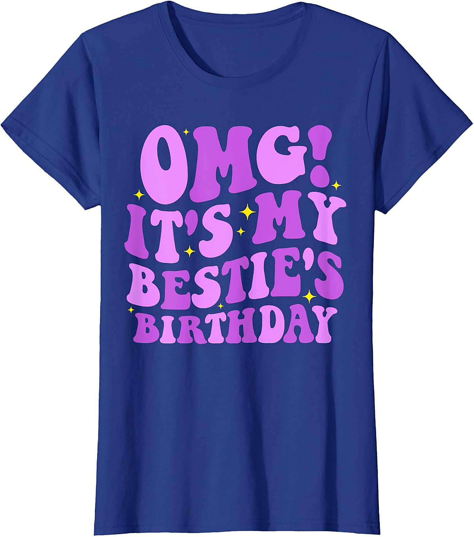 OMG Bestie Birthday T-shirt | Funny Retro Graphic Tee Gift