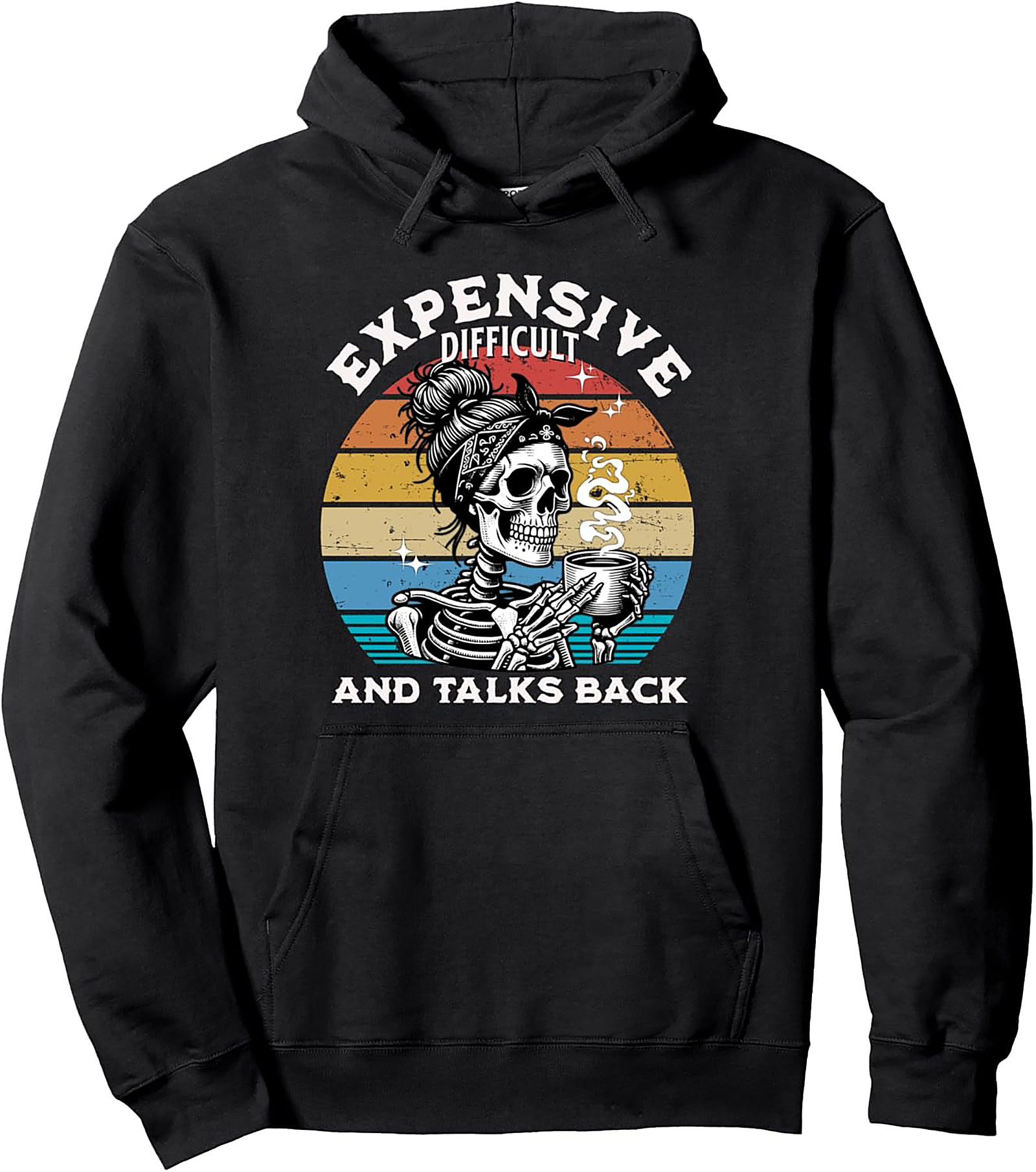 Sarcastic Skeleton Graphic Hoodie