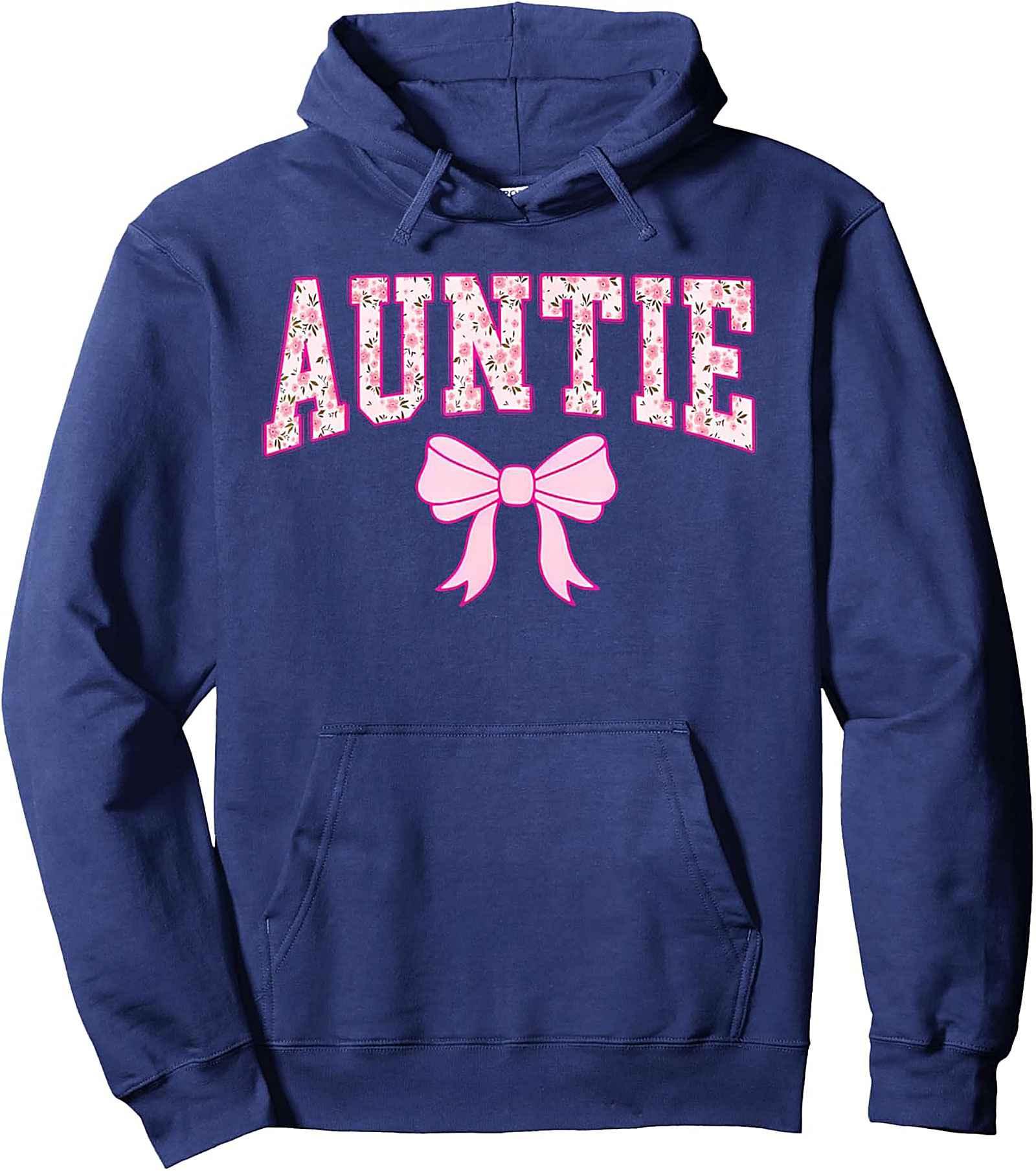 Floral Auntie Pullover Hoodie Cozy Best Aunt Gift Idea