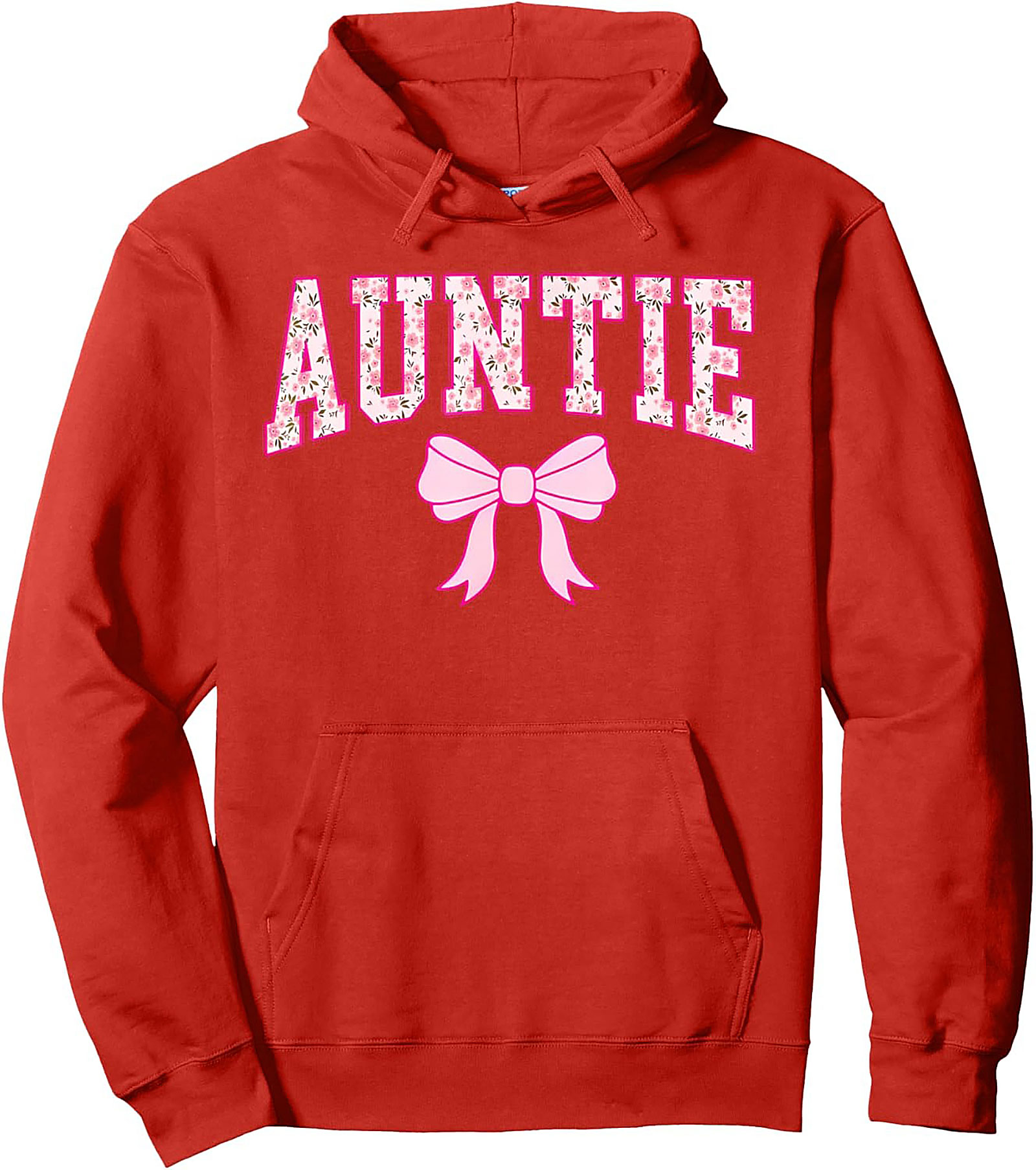 Floral Auntie Pullover Hoodie Cozy Best Aunt Gift Idea