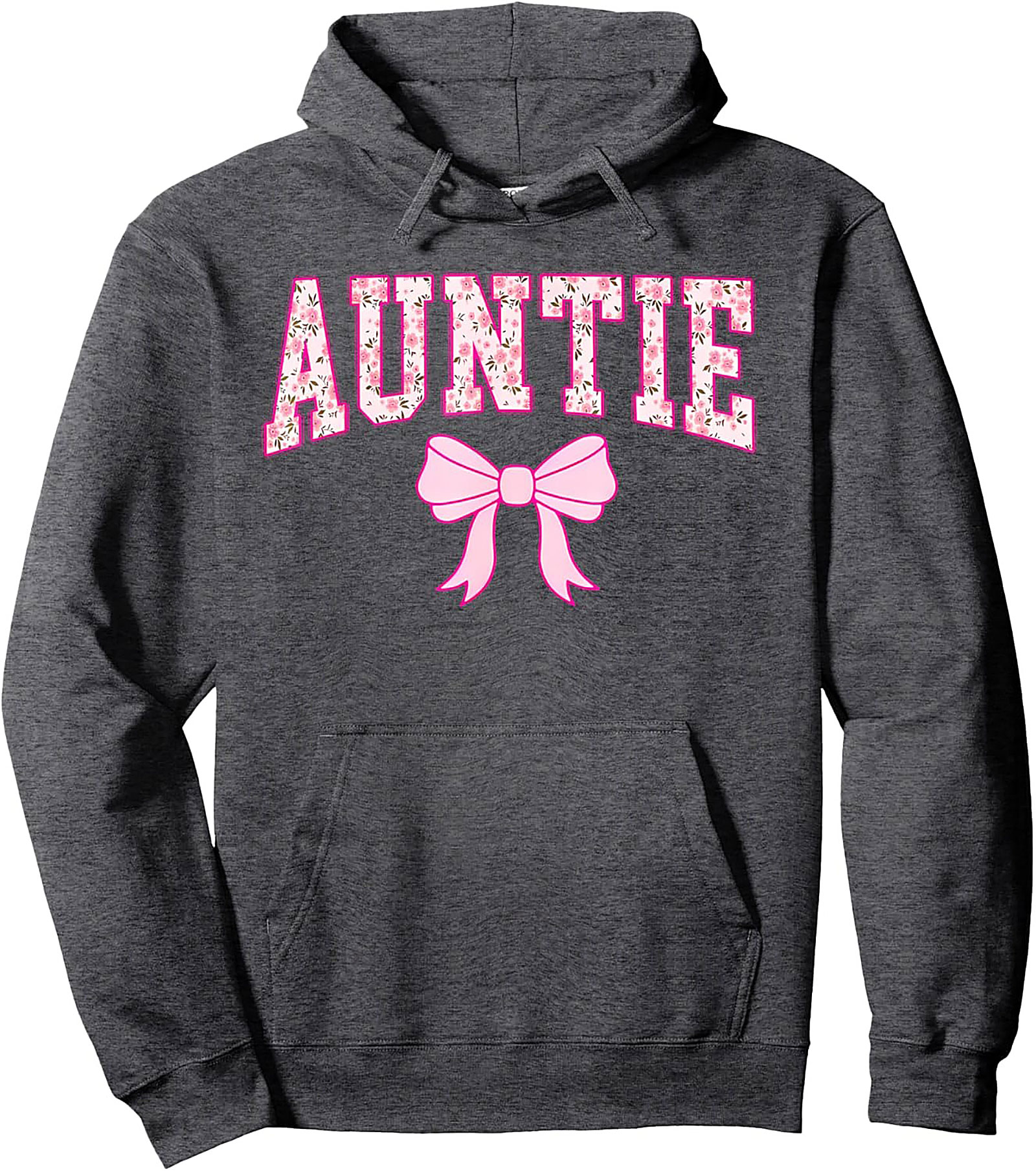 Floral Auntie Pullover Hoodie Cozy Best Aunt Gift Idea
