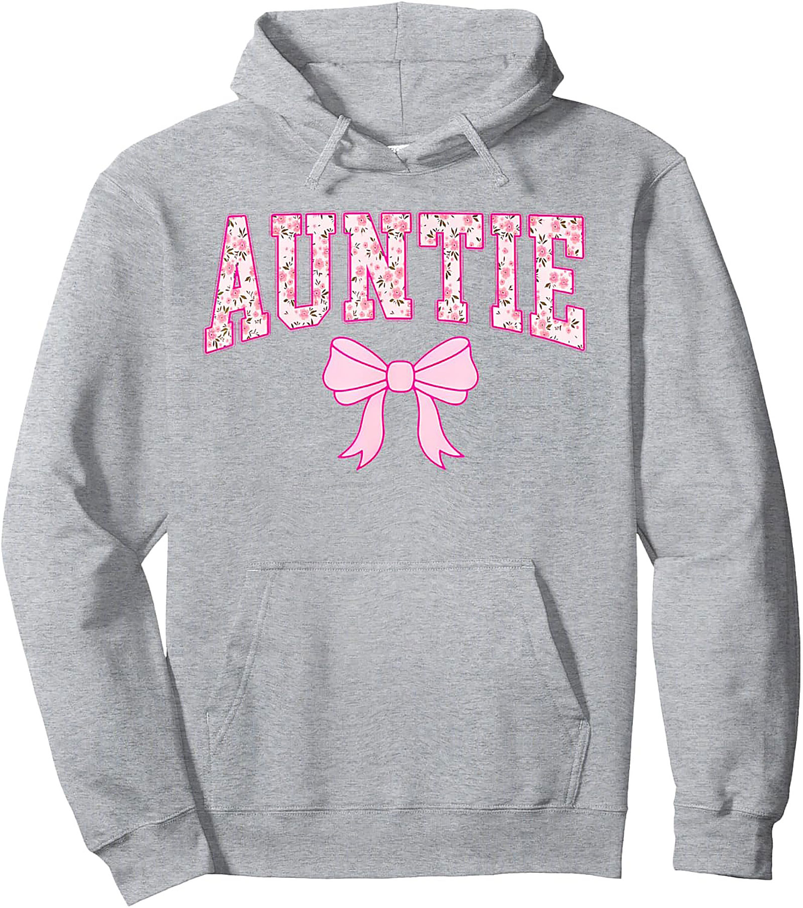 Floral Auntie Pullover Hoodie Cozy Best Aunt Gift Idea