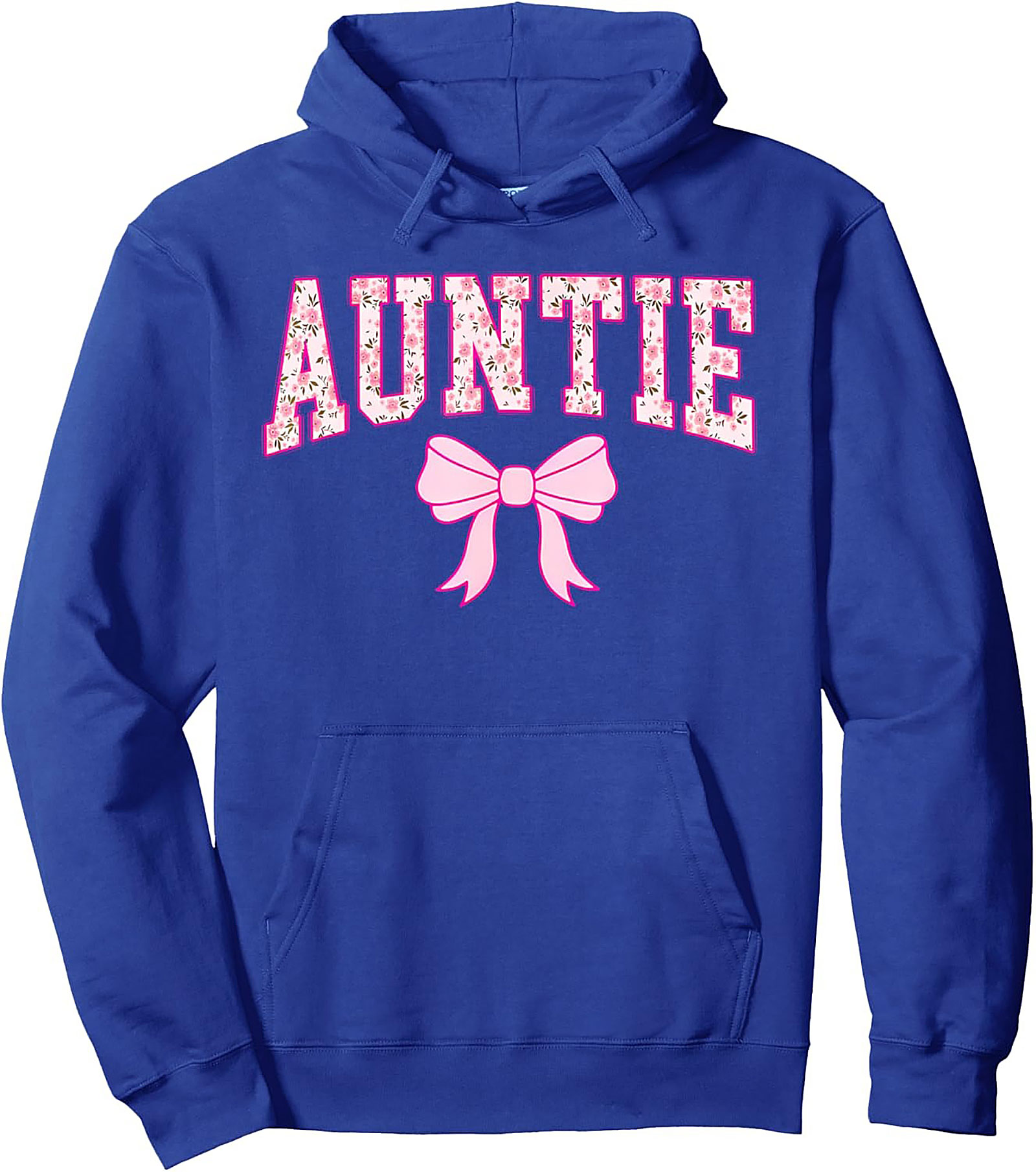 Floral Auntie Pullover Hoodie Cozy Best Aunt Gift Idea