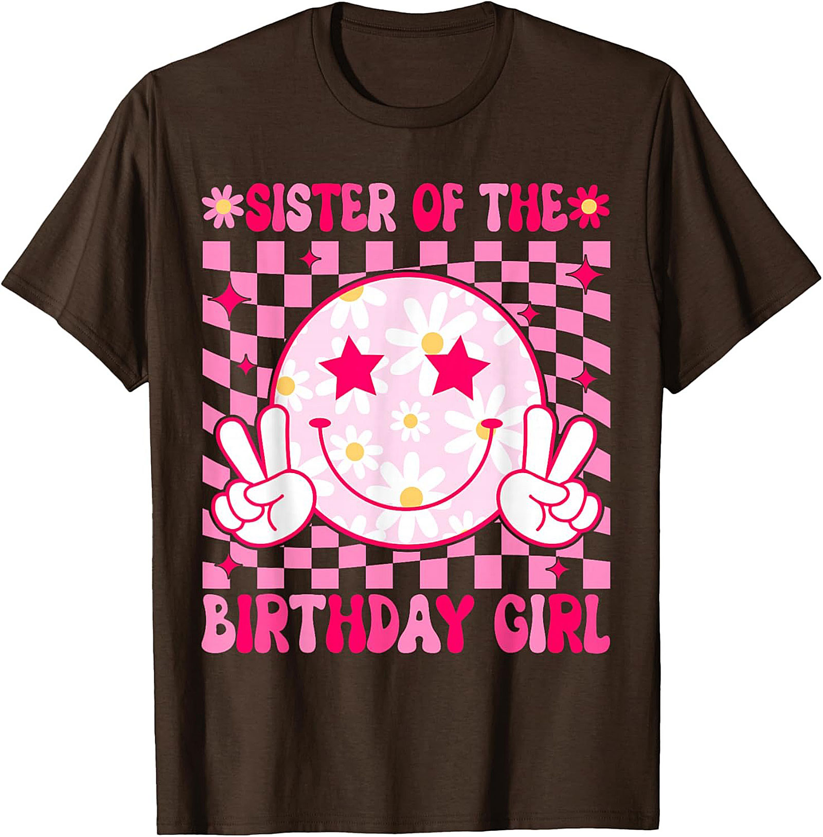 Groovy Sister of the Birthday Girl T-shirt | Retro Party Tee