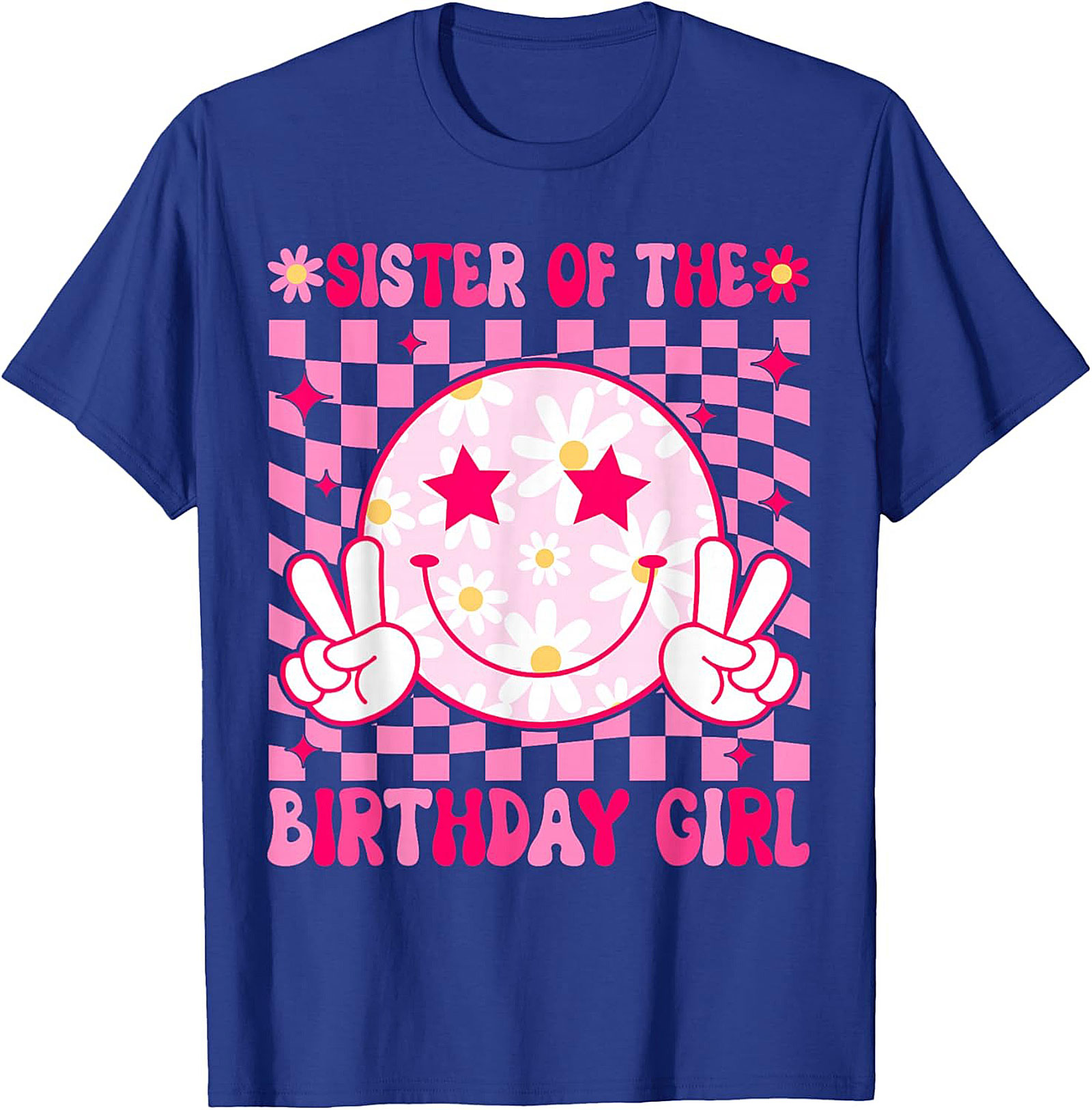 Groovy Sister of the Birthday Girl T-shirt | Retro Party Tee