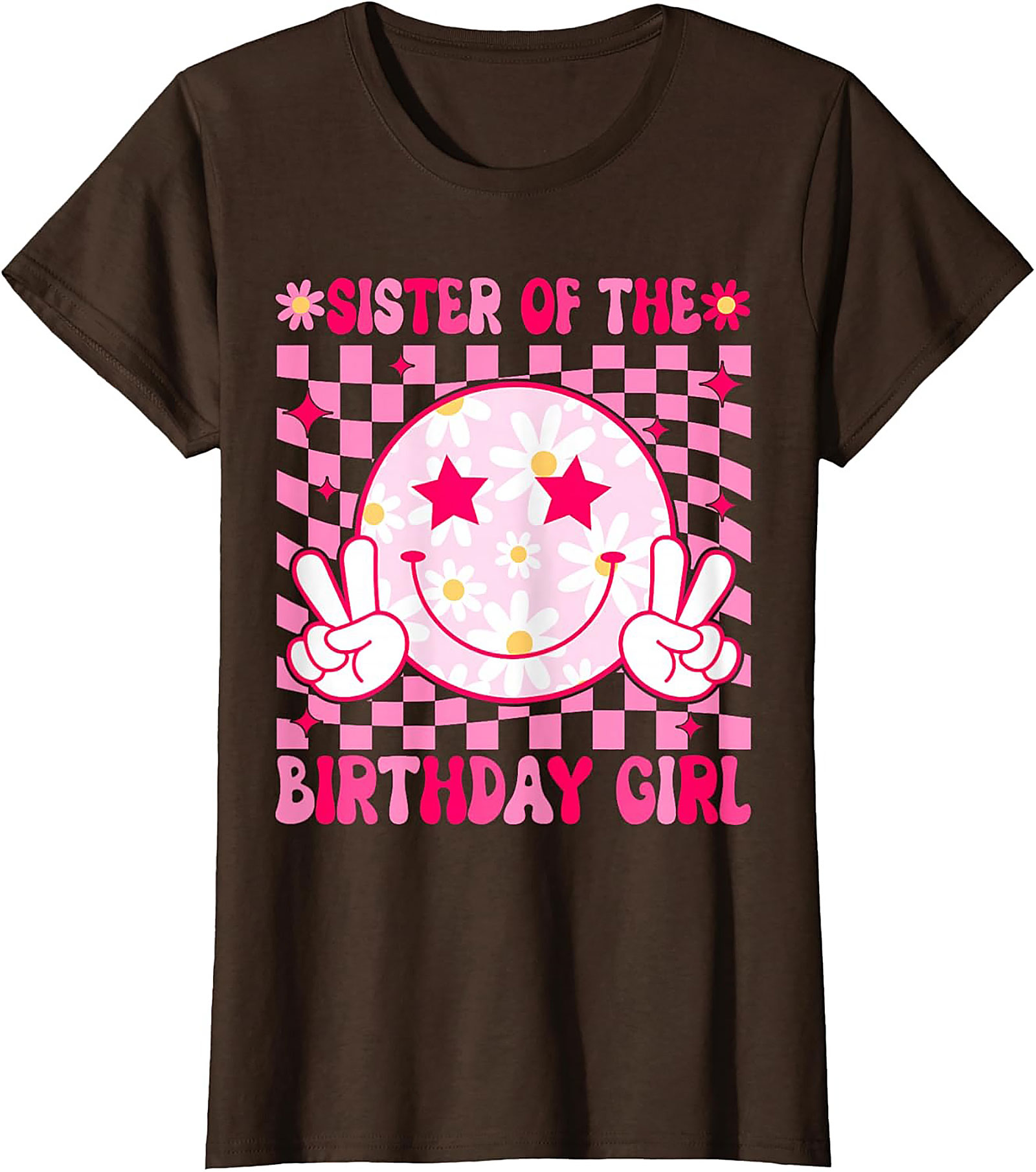 Groovy Sister of the Birthday Girl T-shirt | Retro Party Tee