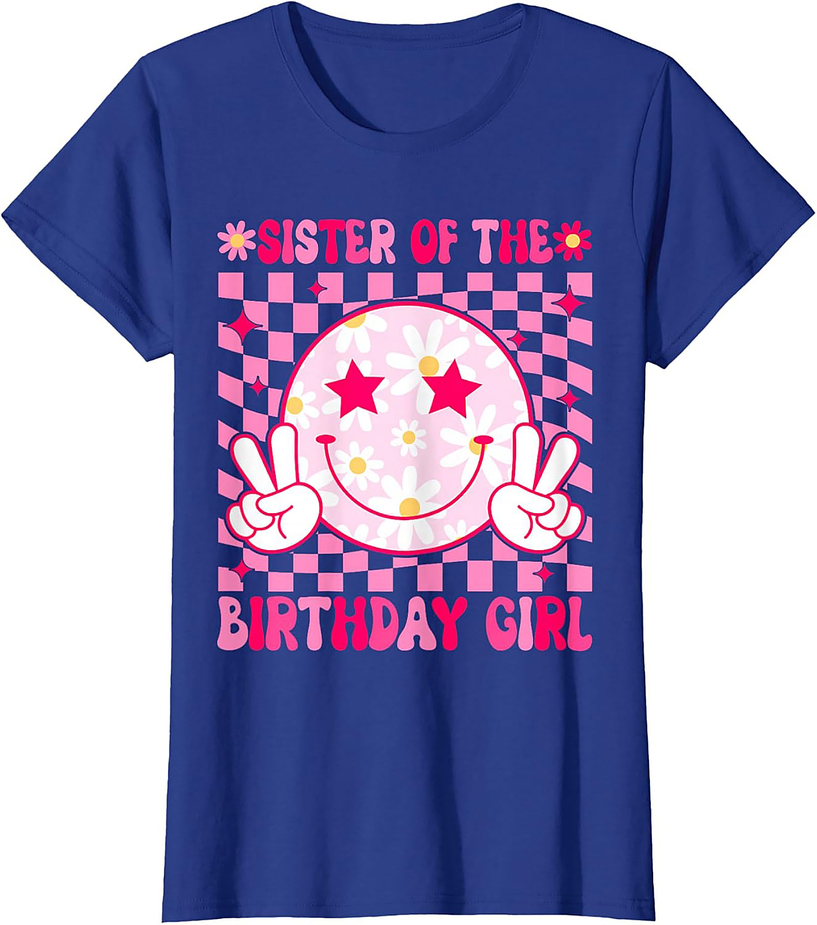 Groovy Sister of the Birthday Girl T-shirt | Retro Party Tee