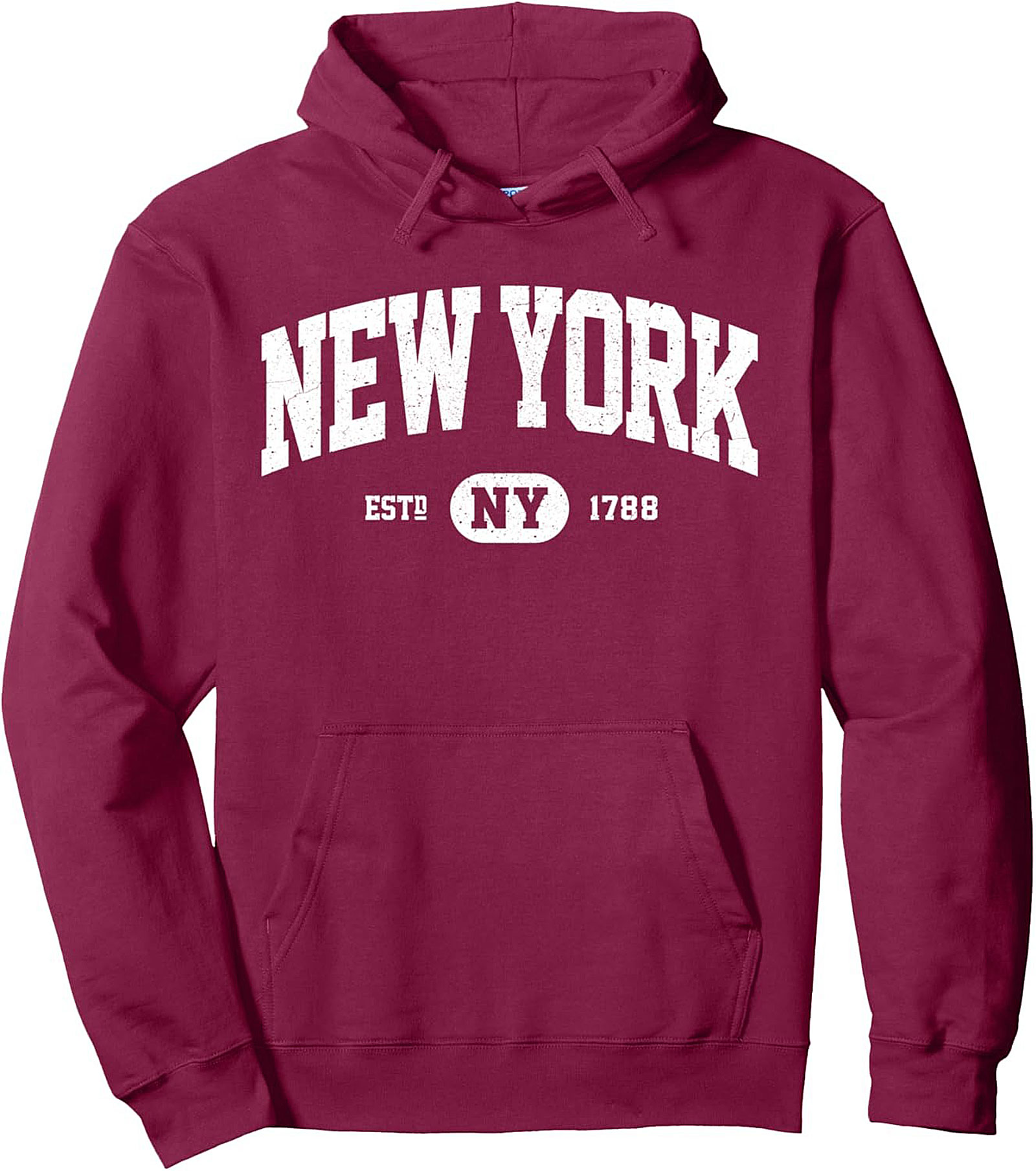 New York Graphic Hoodie Vintage NYC Pullover Cozy Fleece