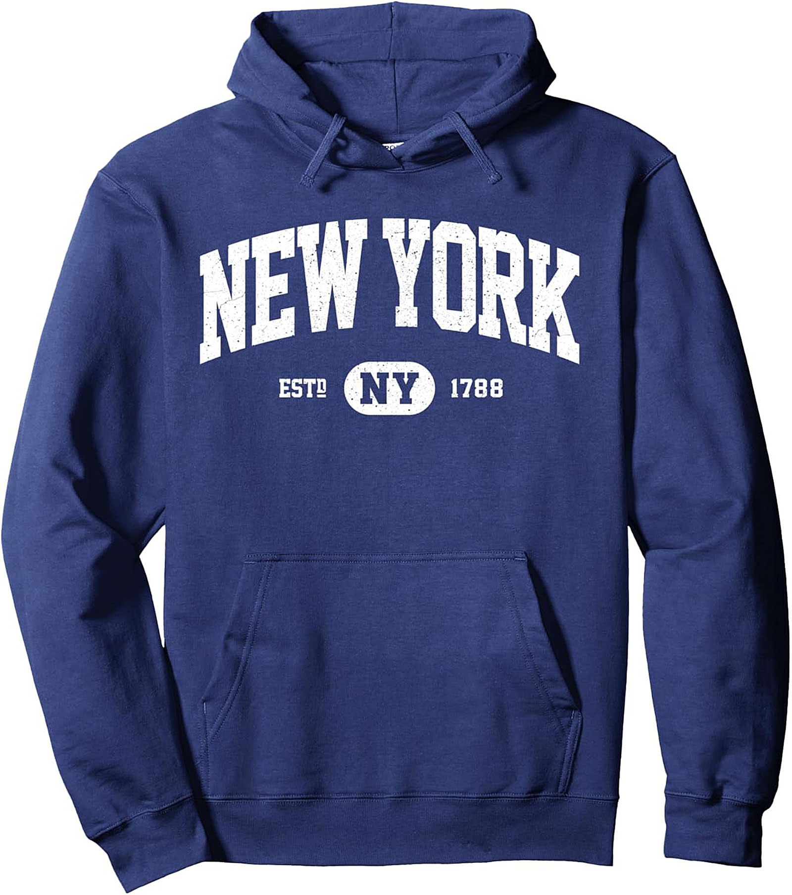 New York Graphic Hoodie Vintage NYC Pullover Cozy Fleece