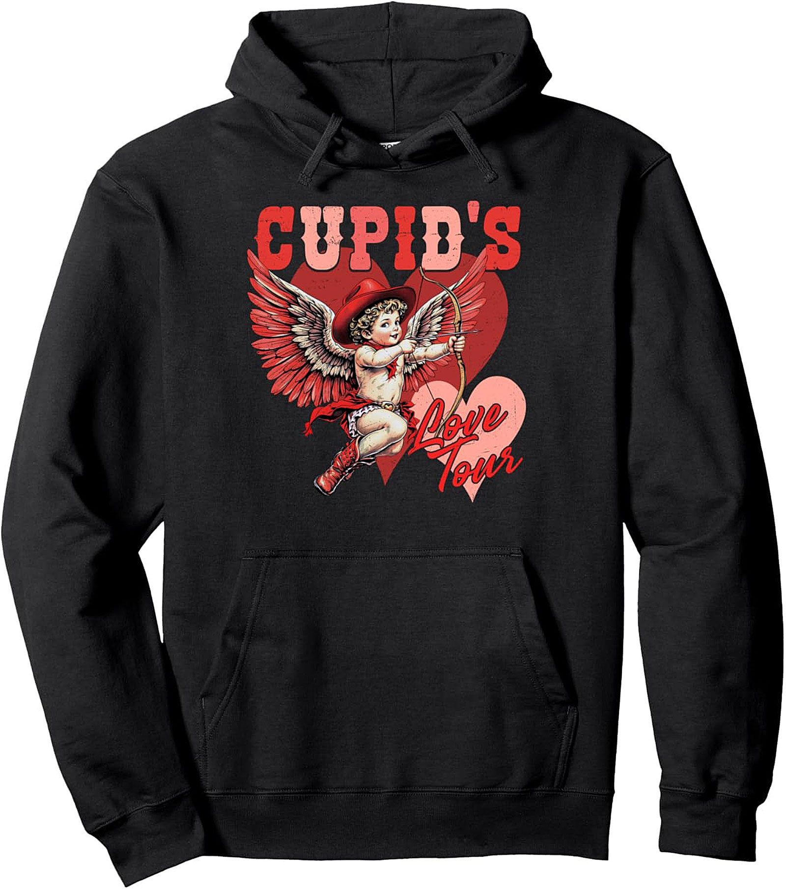 Cowboy Cupid Pullover Hoodie Western Valentine's Gift