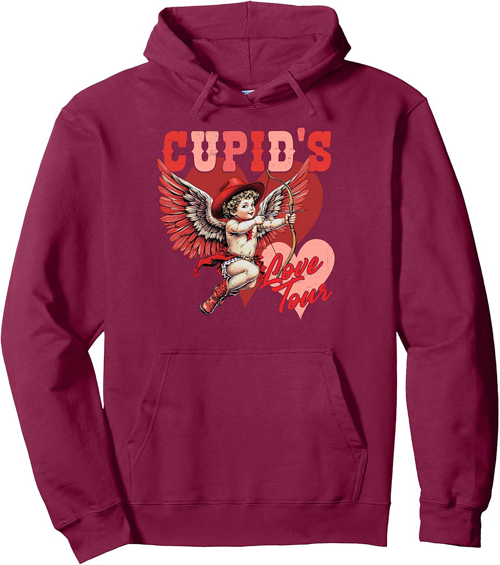Cowboy Cupid Pullover Hoodie Western Valentine's Gift