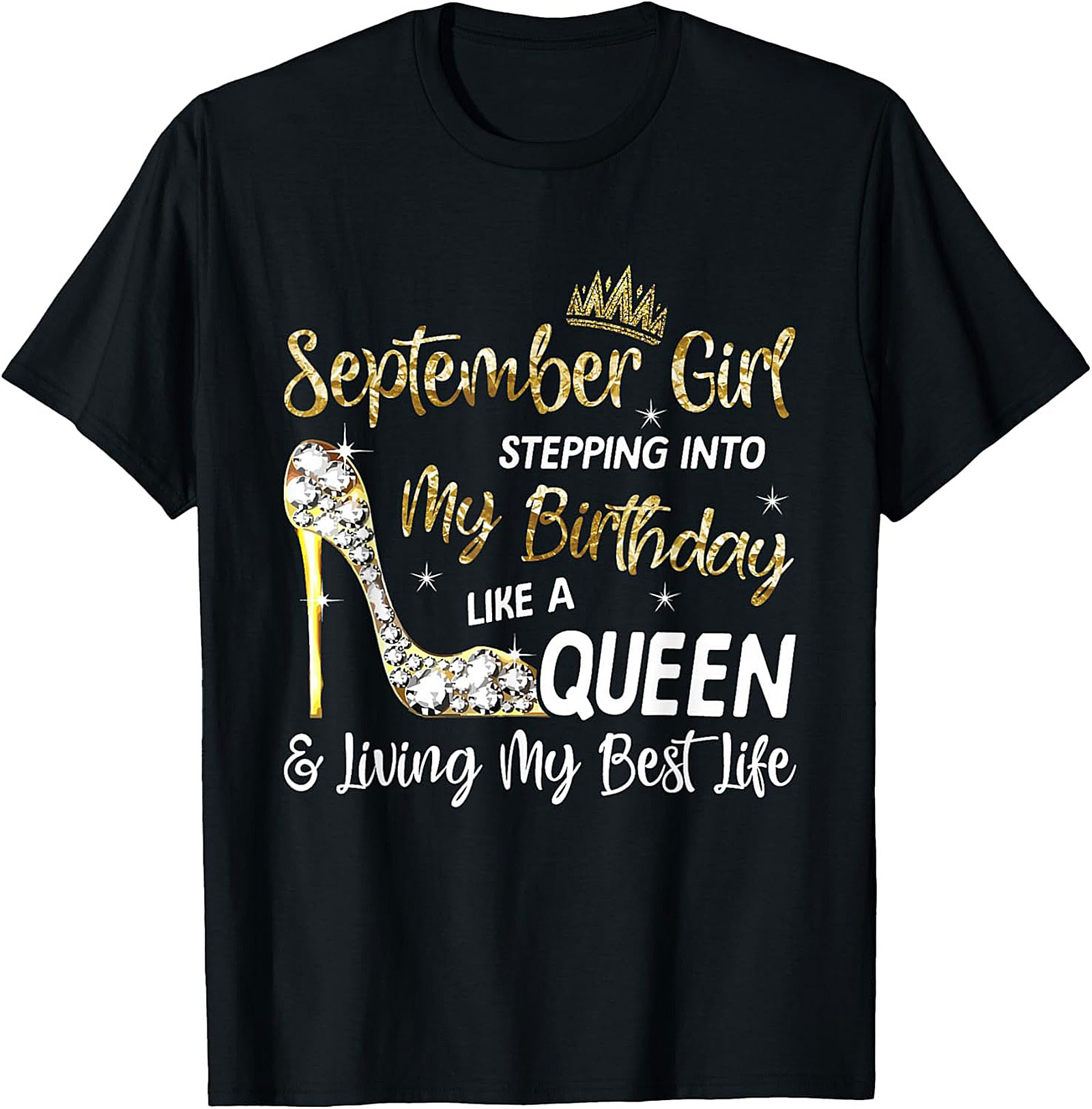 September Queen Graphic Tee | Birthday Girl Shirt Gift