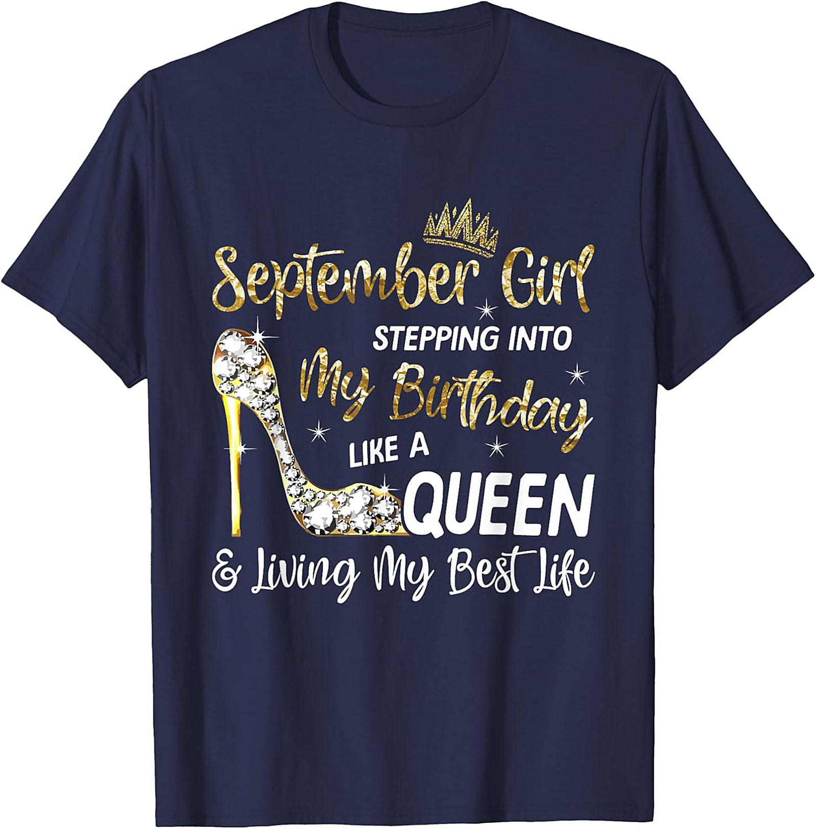 September Queen Graphic Tee | Birthday Girl Shirt Gift