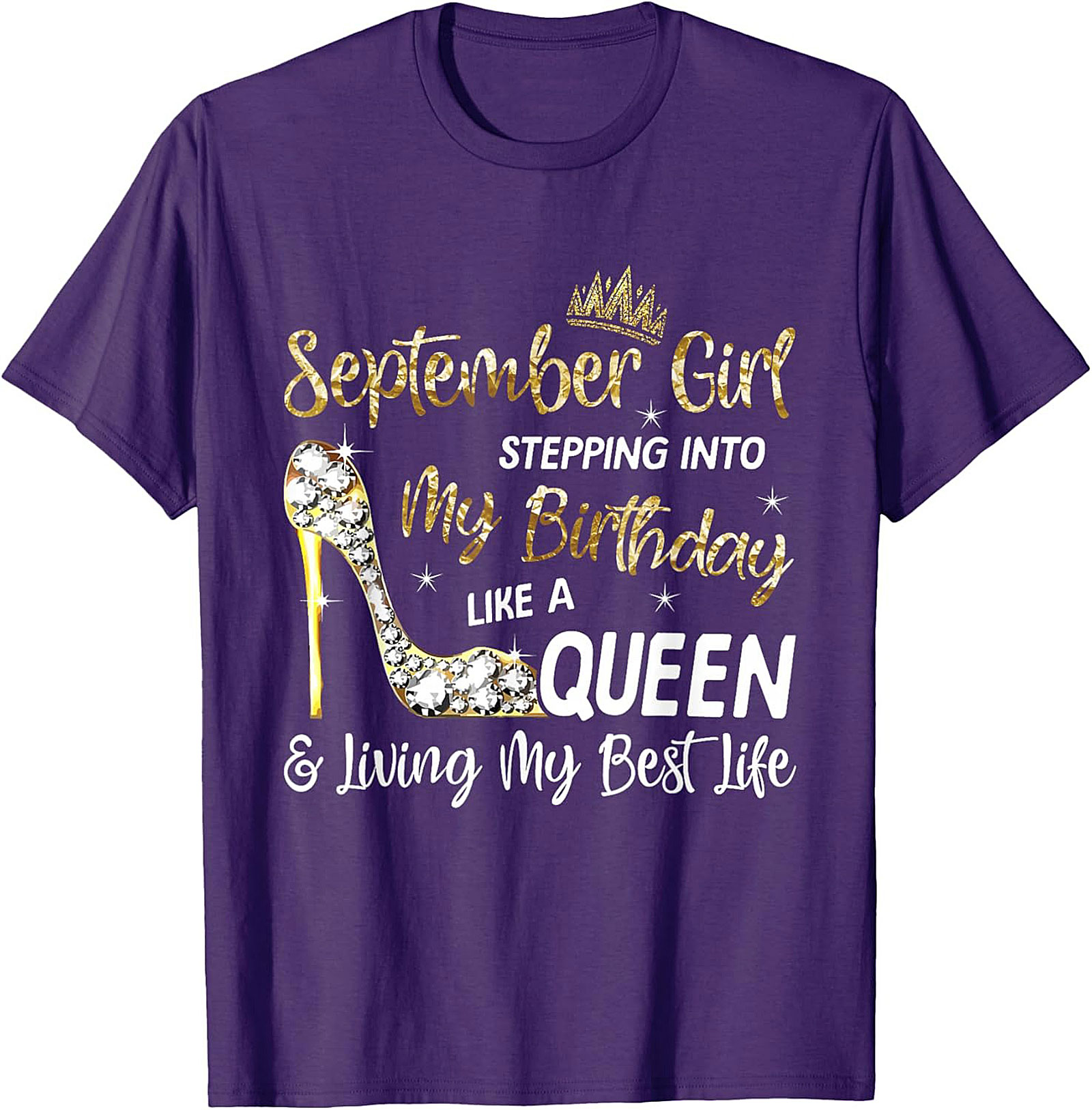 September Queen Graphic Tee | Birthday Girl Shirt Gift
