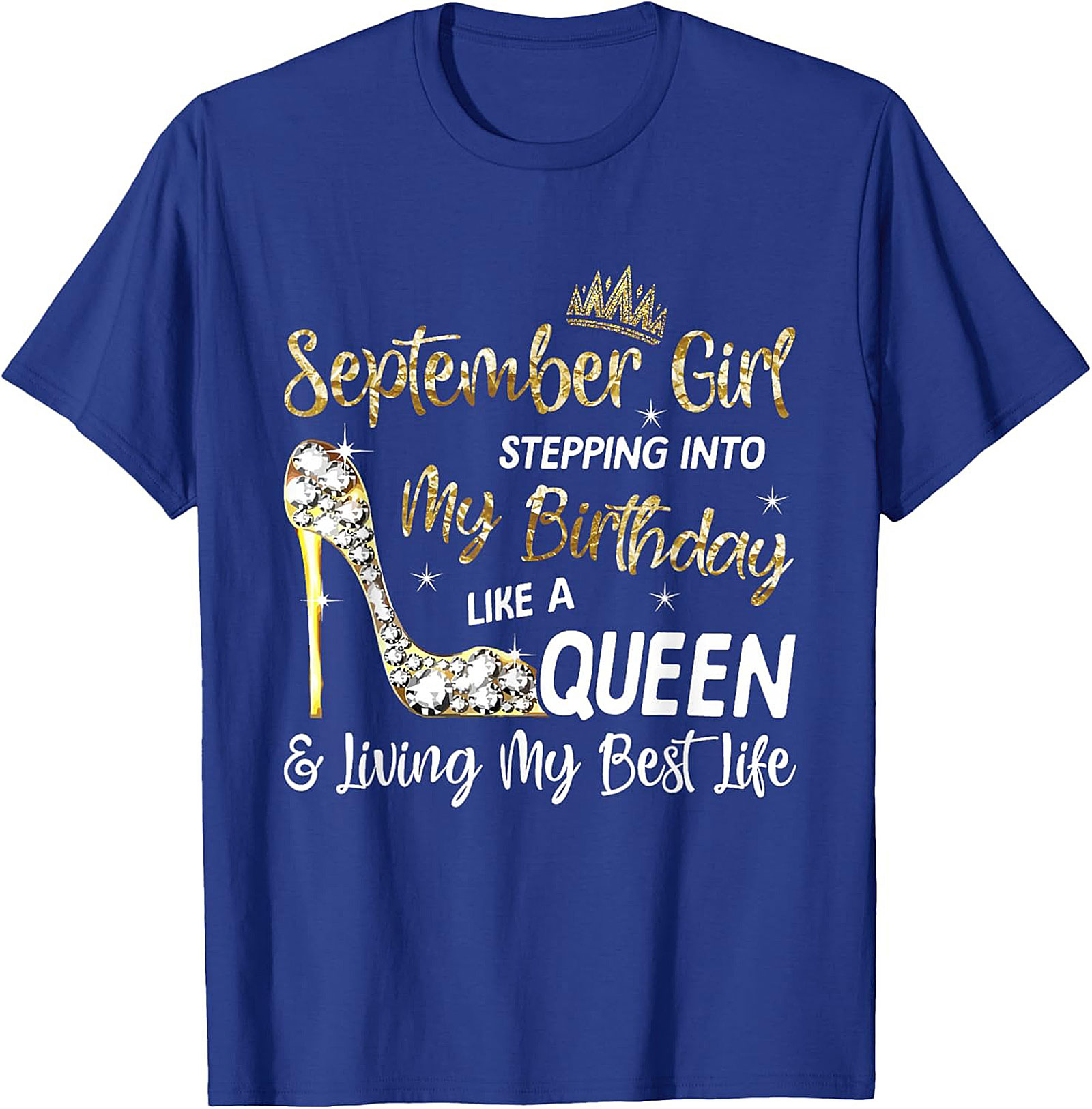 September Queen Graphic Tee | Birthday Girl Shirt Gift