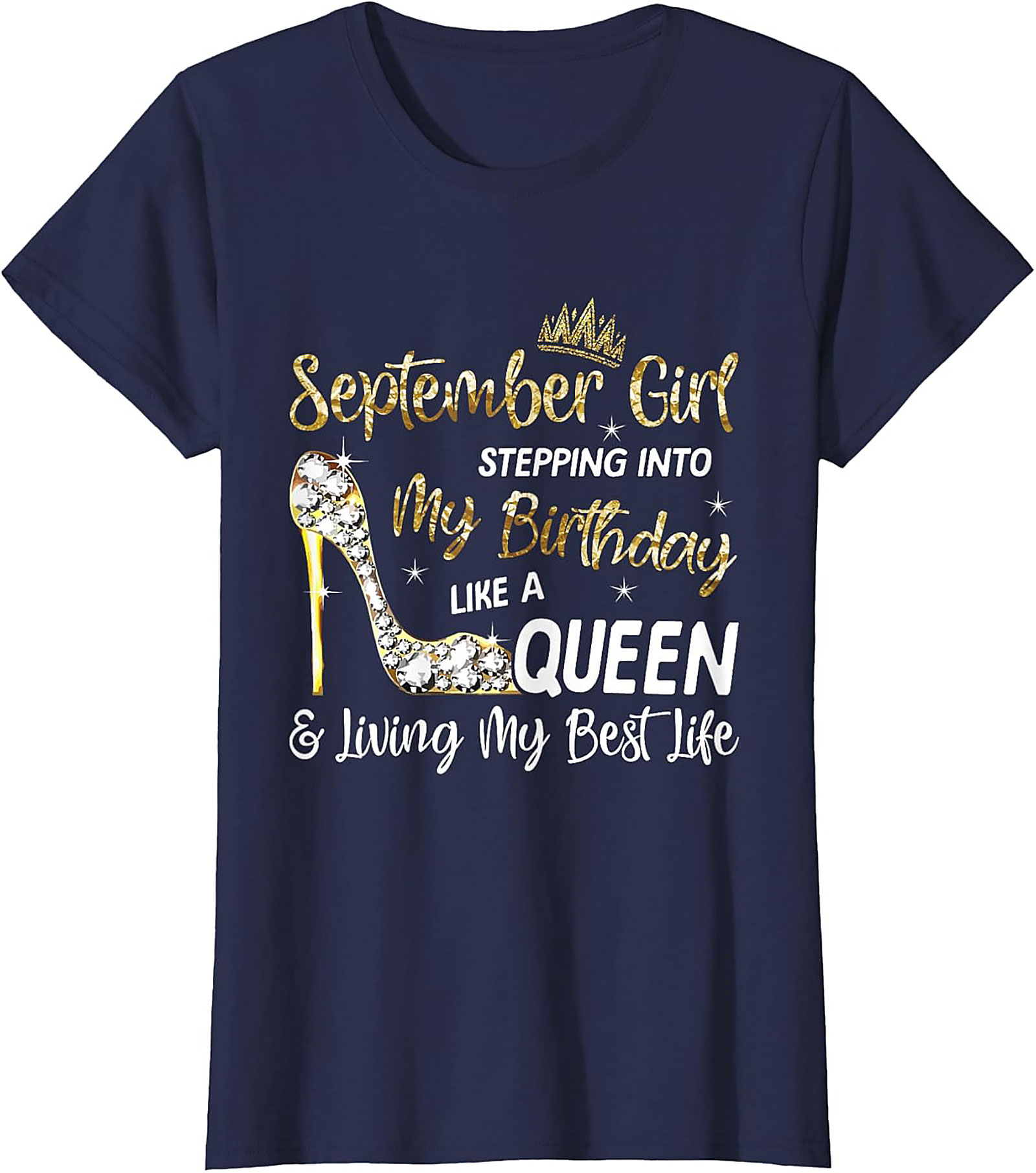 September Queen Graphic Tee | Birthday Girl Shirt Gift
