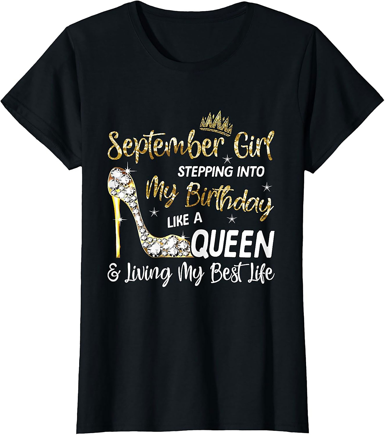 September Queen Graphic Tee | Birthday Girl Shirt Gift