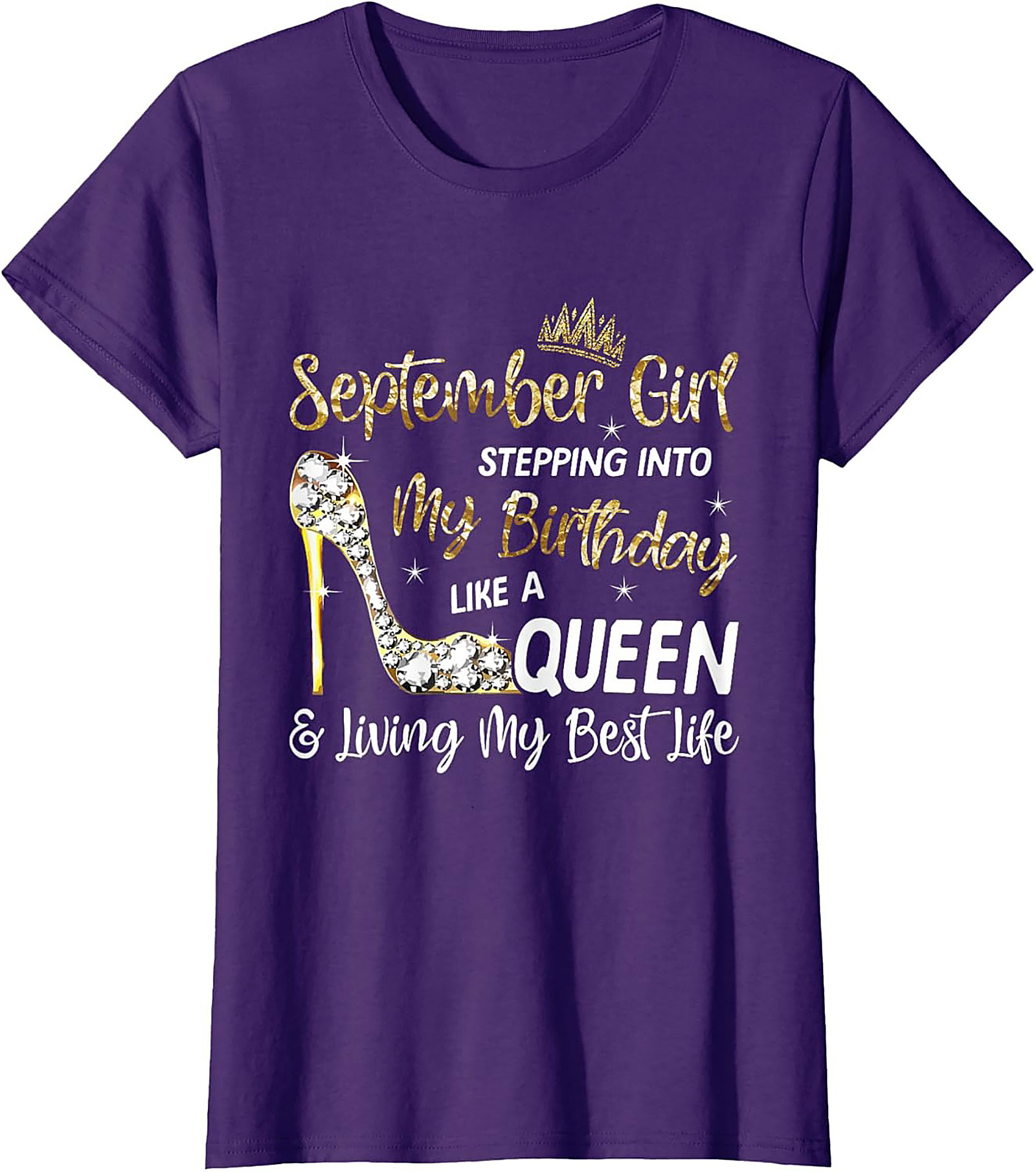 September Queen Graphic Tee | Birthday Girl Shirt Gift