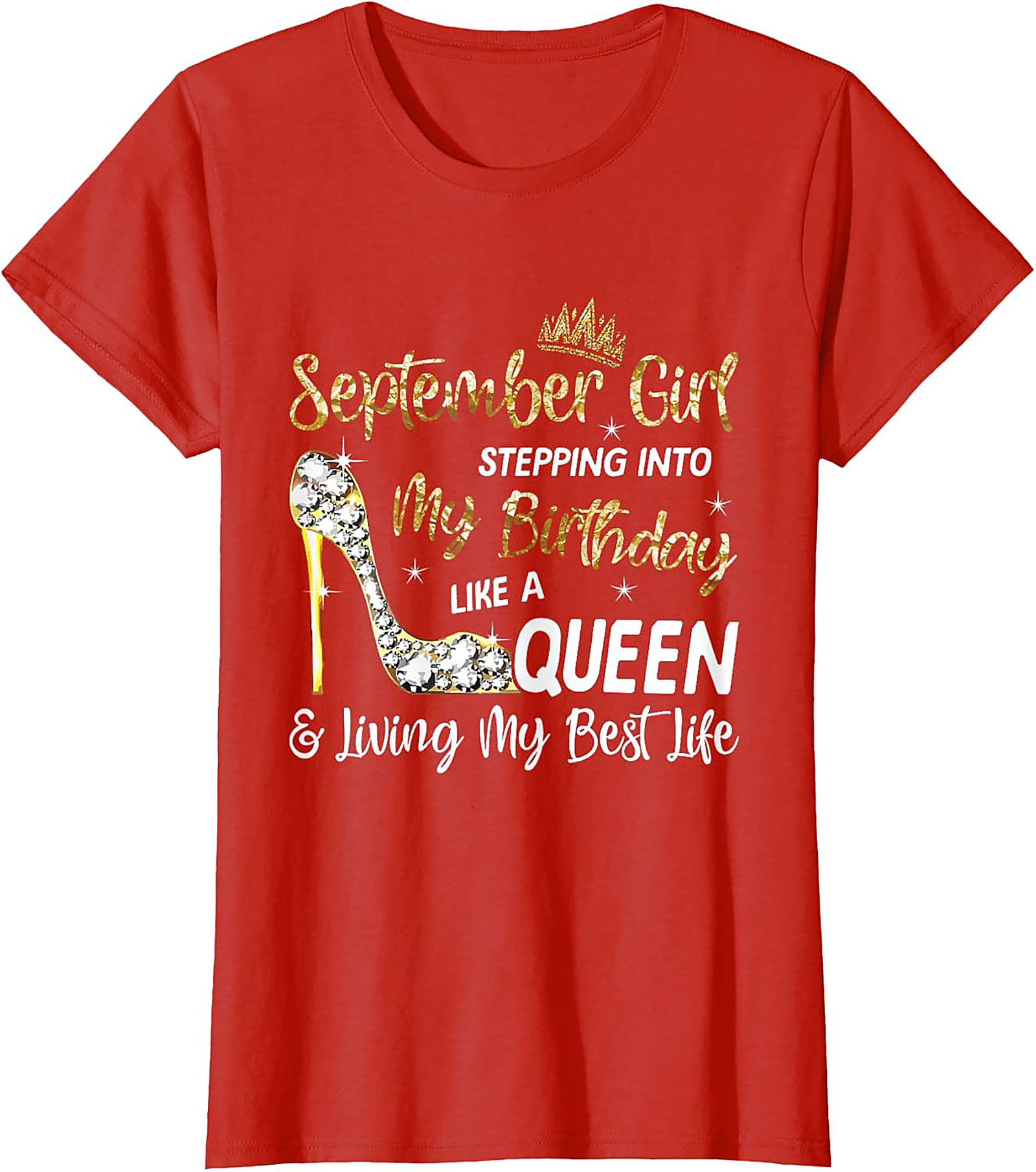 September Queen Graphic Tee | Birthday Girl Shirt Gift