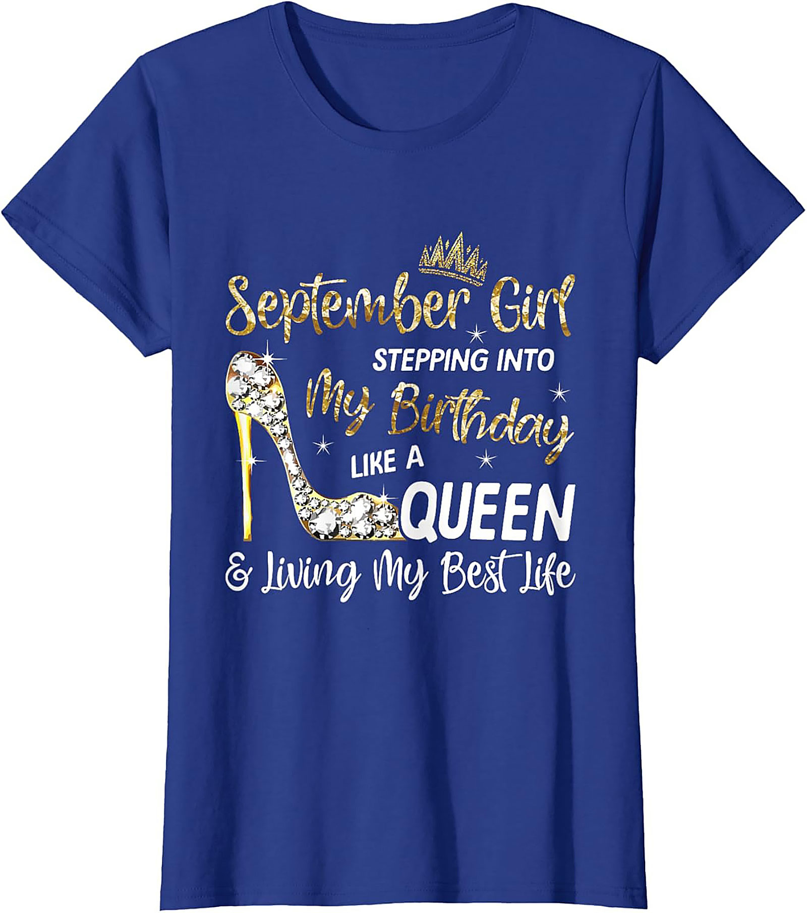 September Queen Graphic Tee | Birthday Girl Shirt Gift