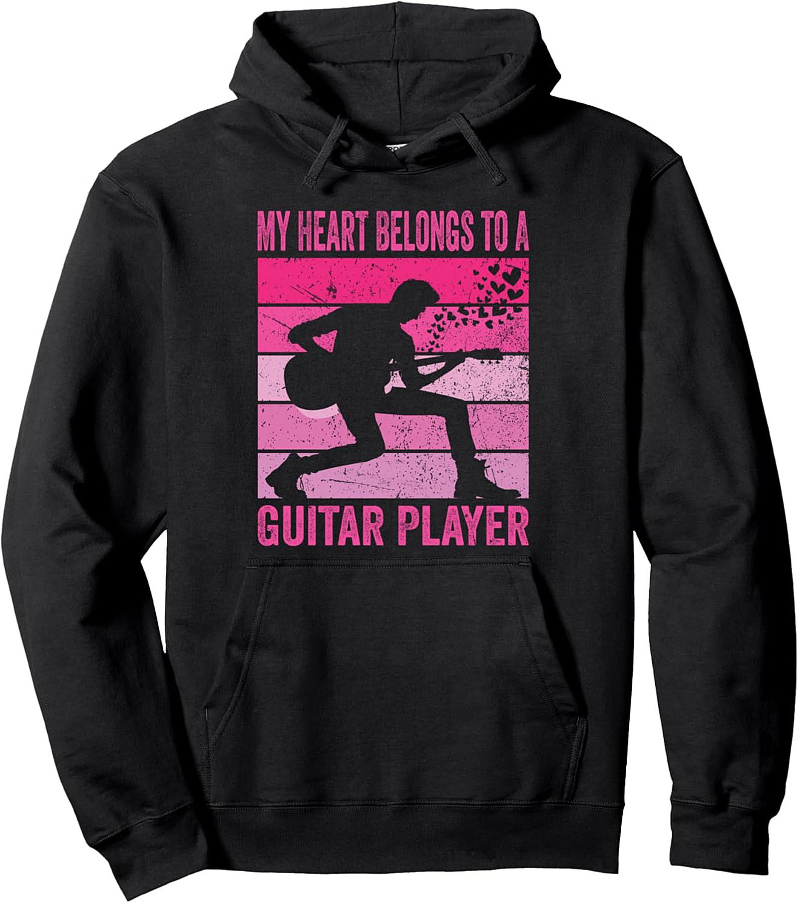 Guitar Player Pullover Hoodie Retro Musician Gift