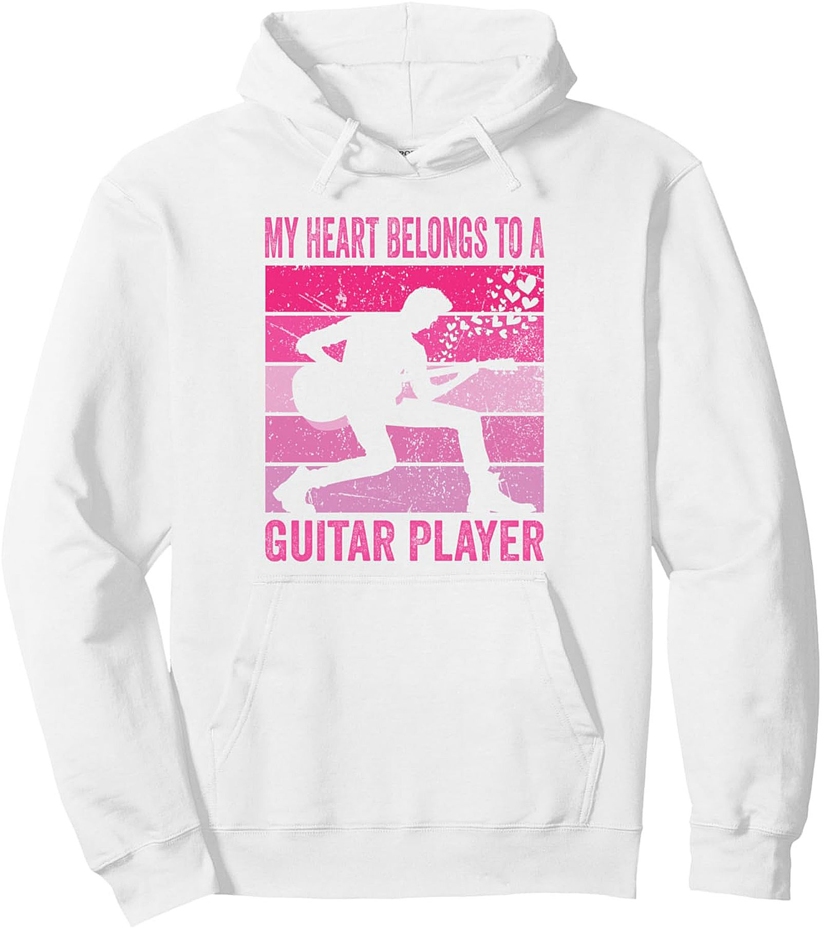 Guitar Player Pullover Hoodie Retro Musician Gift