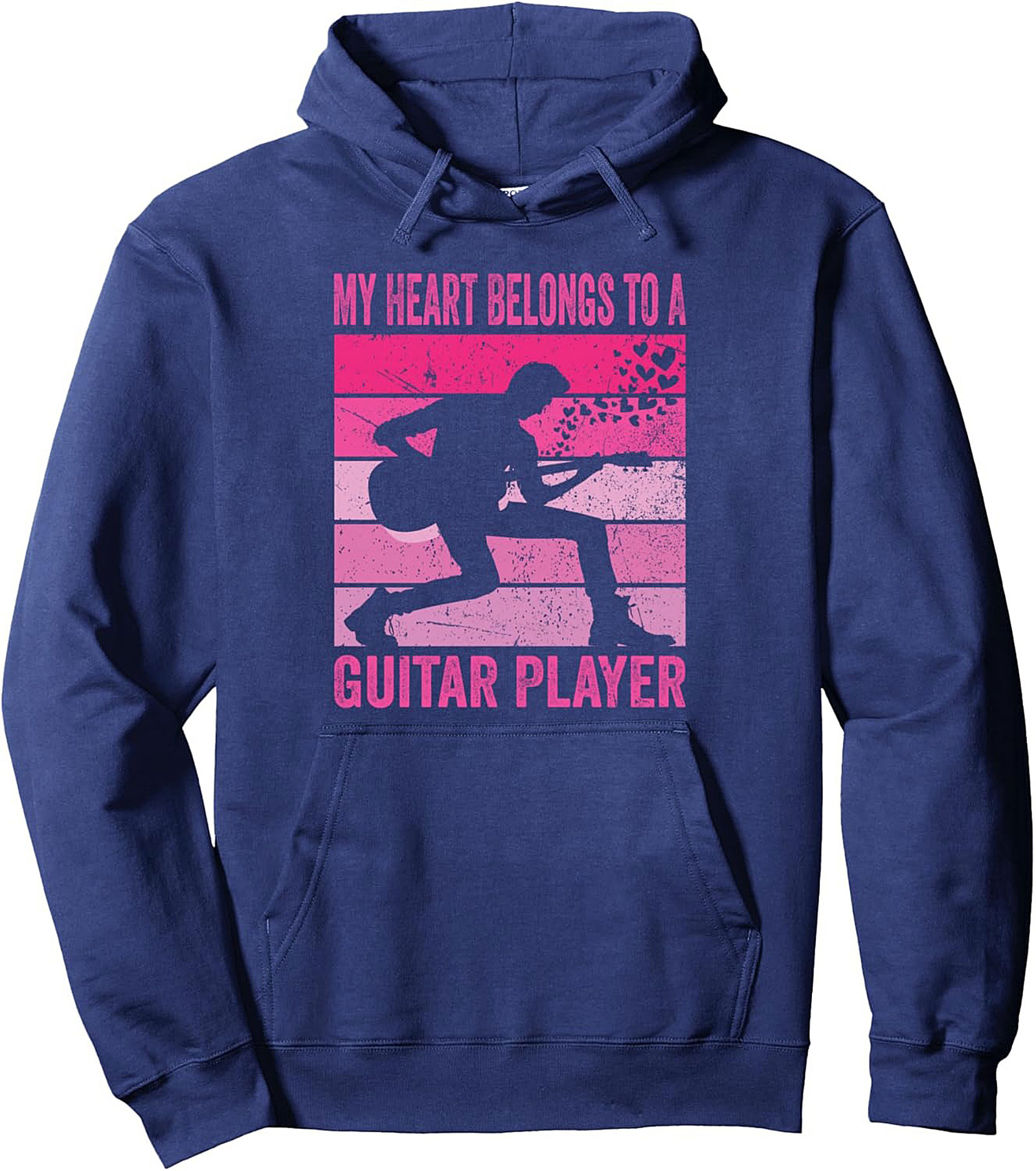 Guitar Player Pullover Hoodie Retro Musician Gift