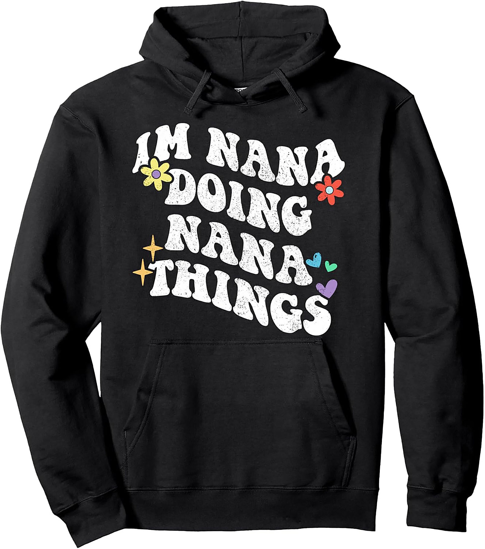 Nana Things Retro Pullover Hoodie Cozy Grandma Gift