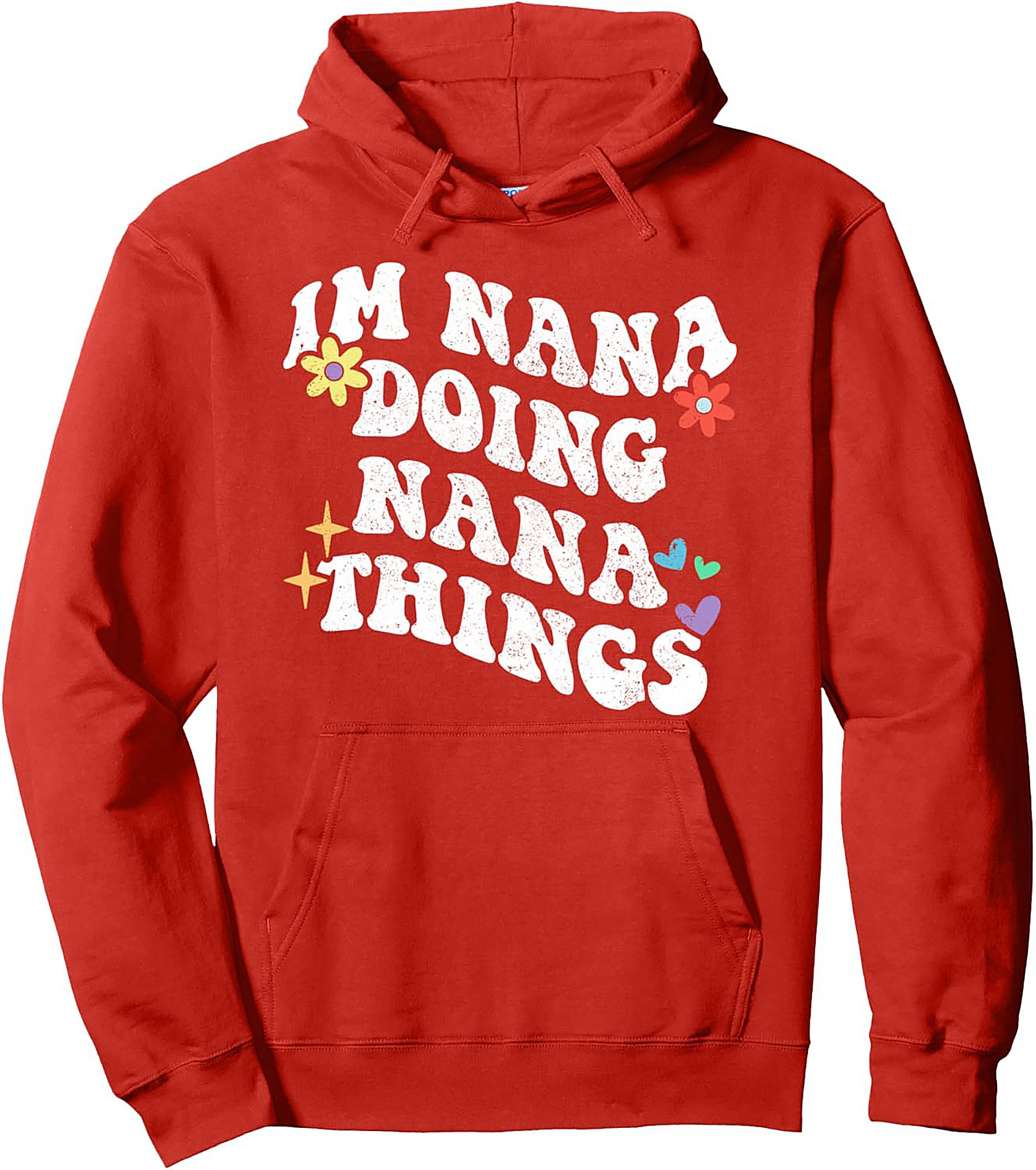 Nana Things Retro Pullover Hoodie Cozy Grandma Gift