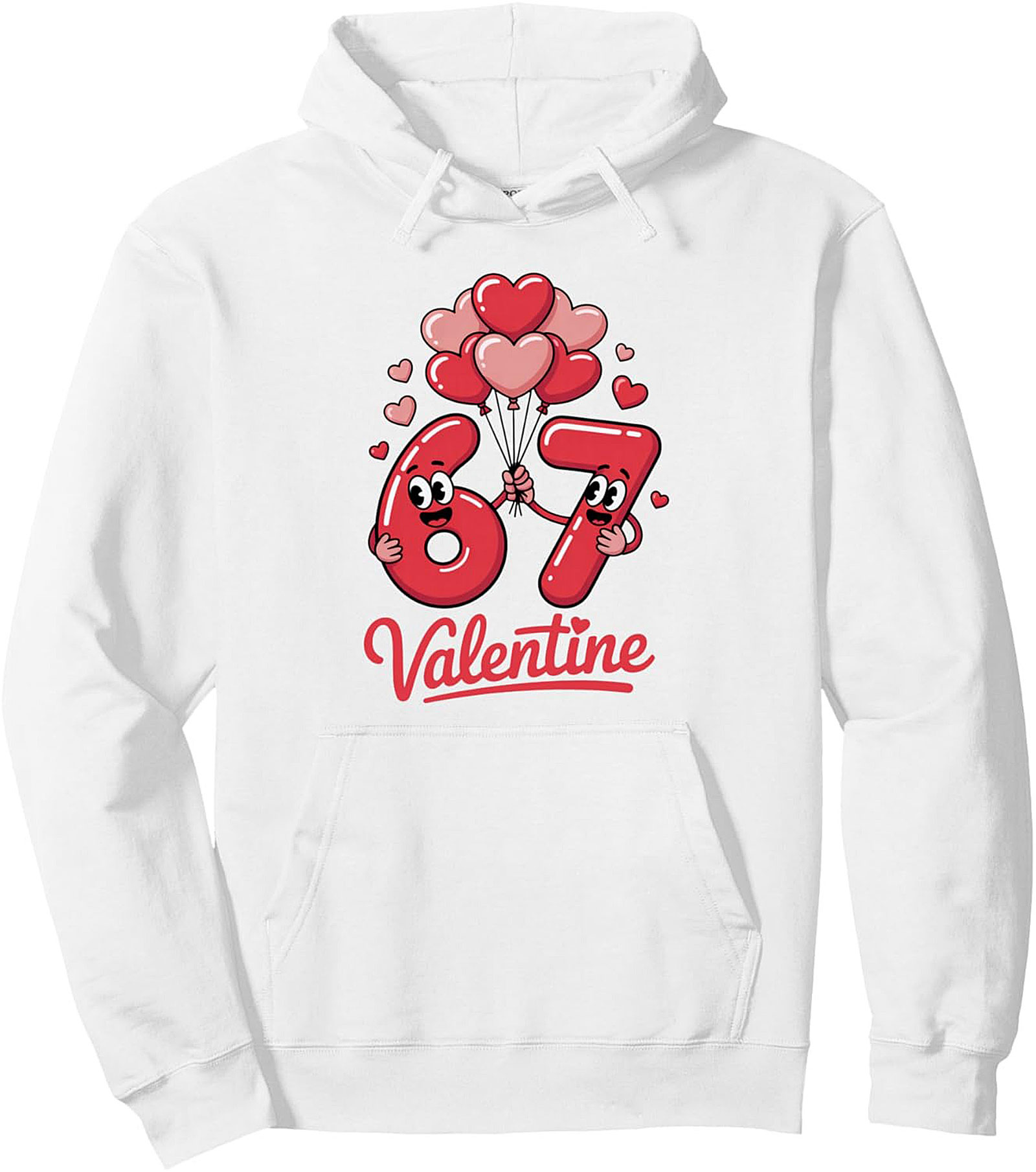 67th Valentine Pullover Hoodie Anniversary Gift Idea