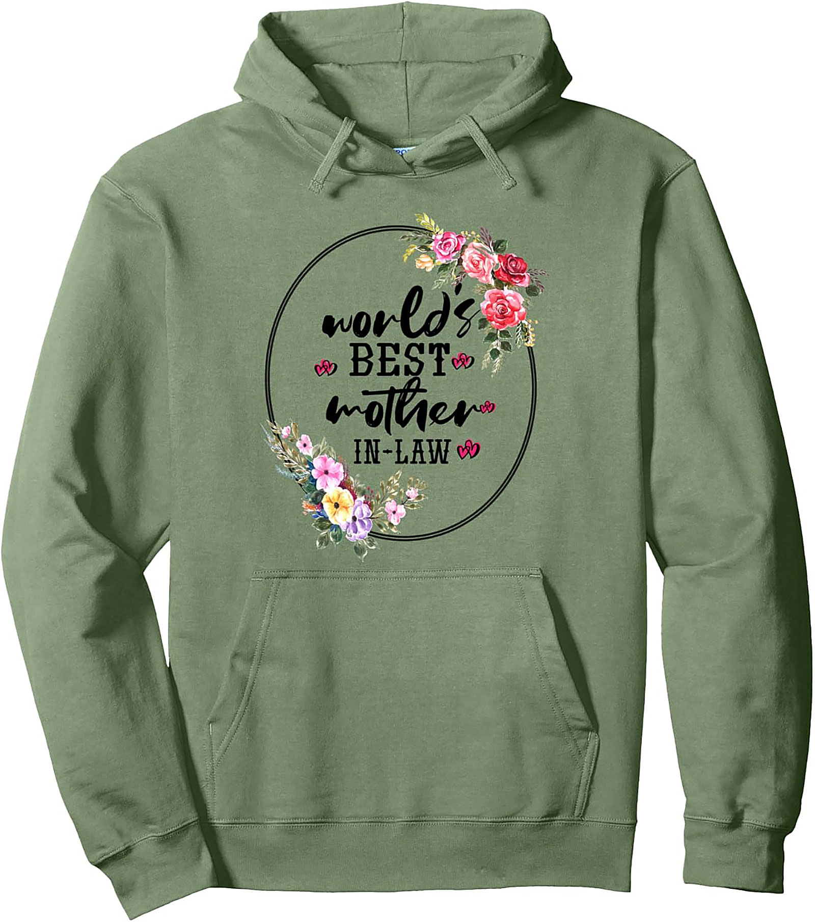 Best Mother-in-Law Graphic Hoodie Cozy Pullover Gift