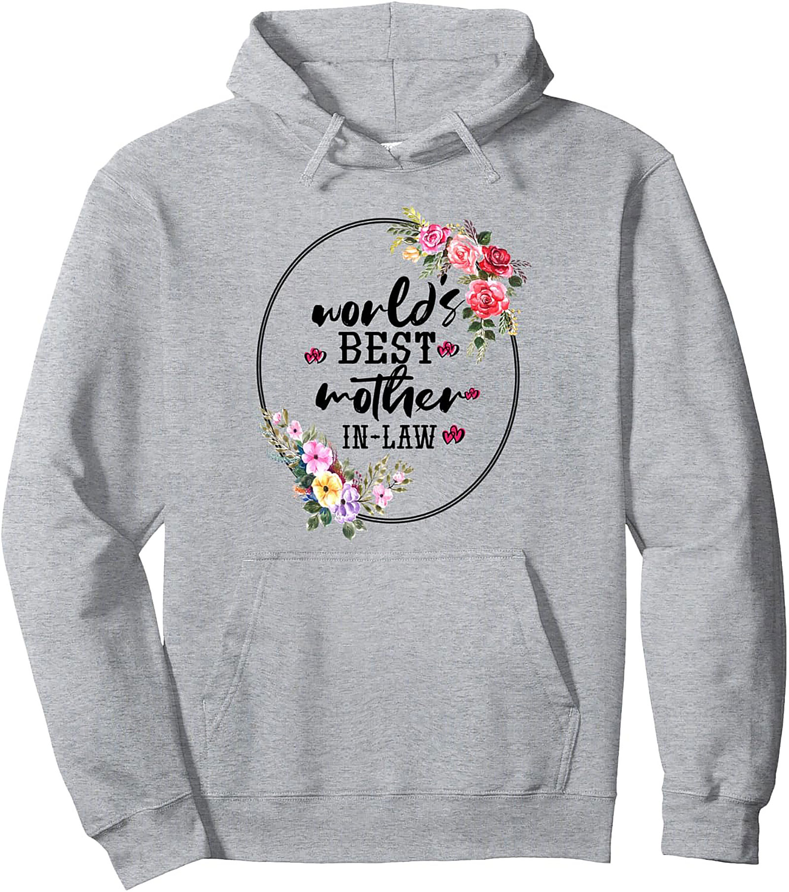 Best Mother-in-Law Graphic Hoodie Cozy Pullover Gift