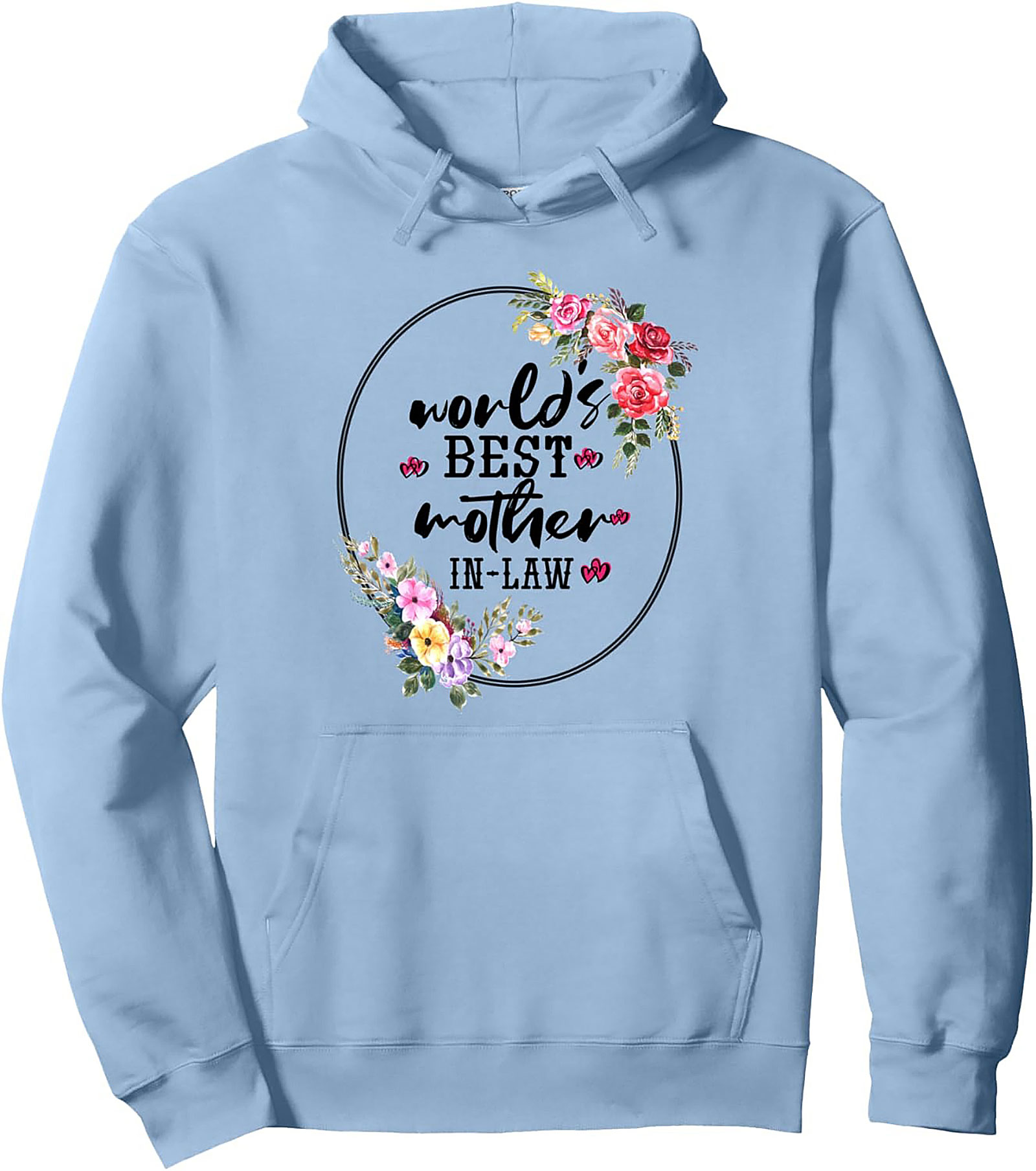 Best Mother-in-Law Graphic Hoodie Cozy Pullover Gift