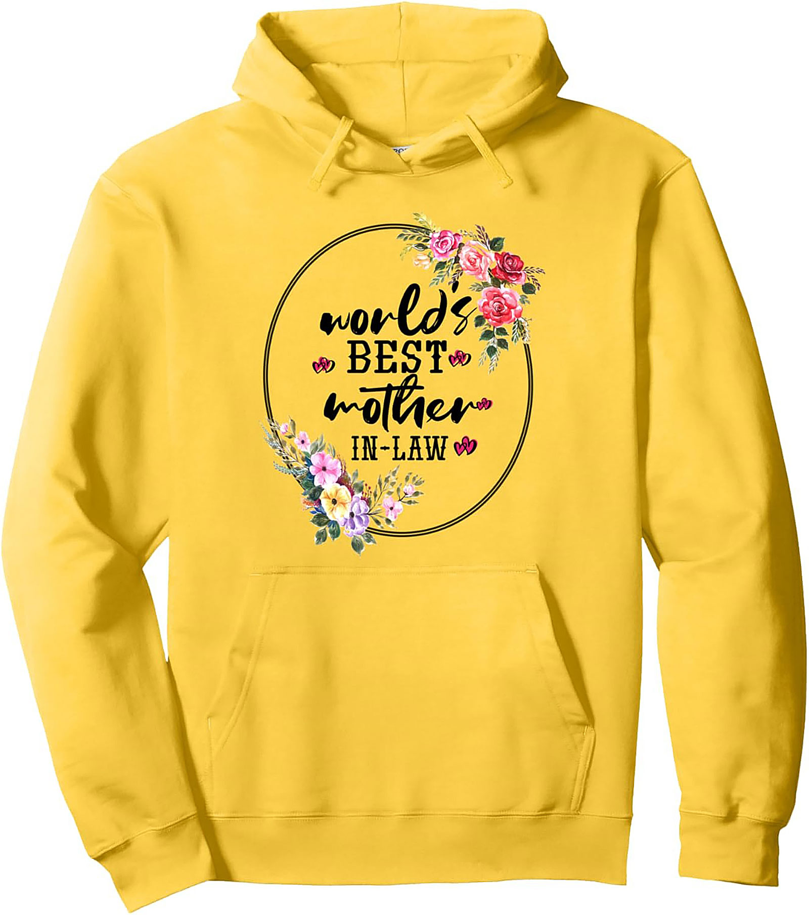 Best Mother-in-Law Graphic Hoodie Cozy Pullover Gift