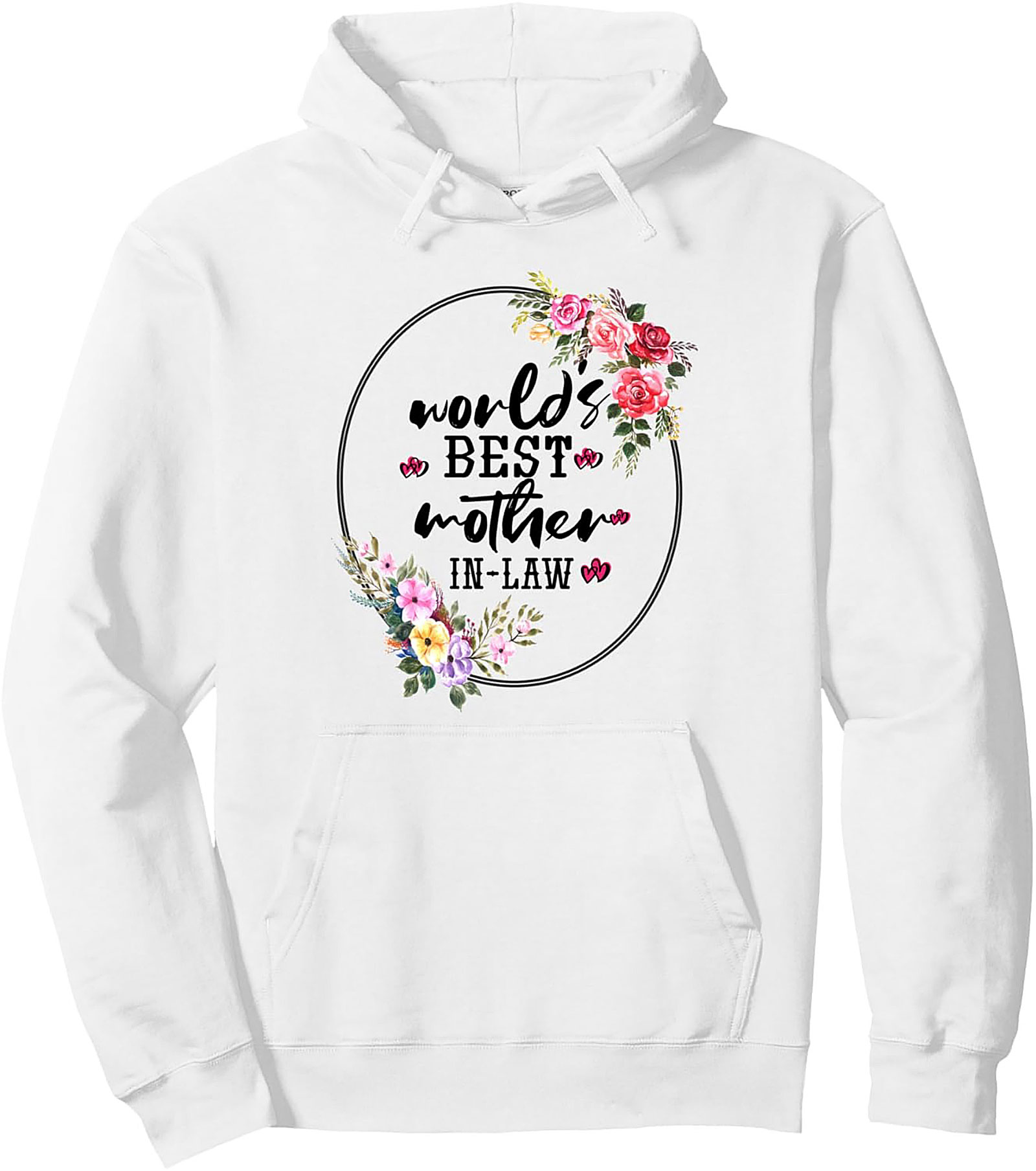 Best Mother-in-Law Graphic Hoodie Cozy Pullover Gift