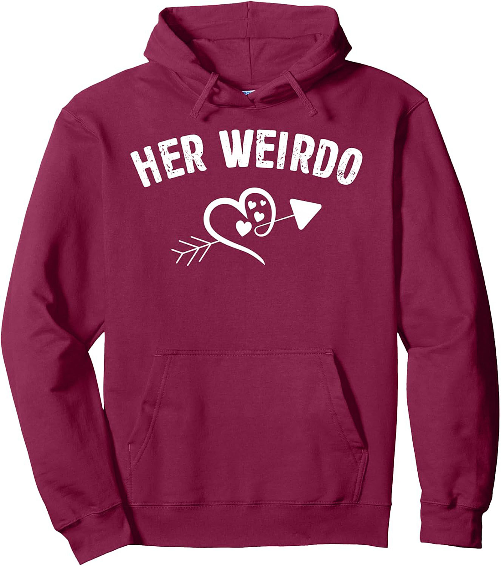 Her Weirdo Pullover Hoodie Funny Relationship Gift