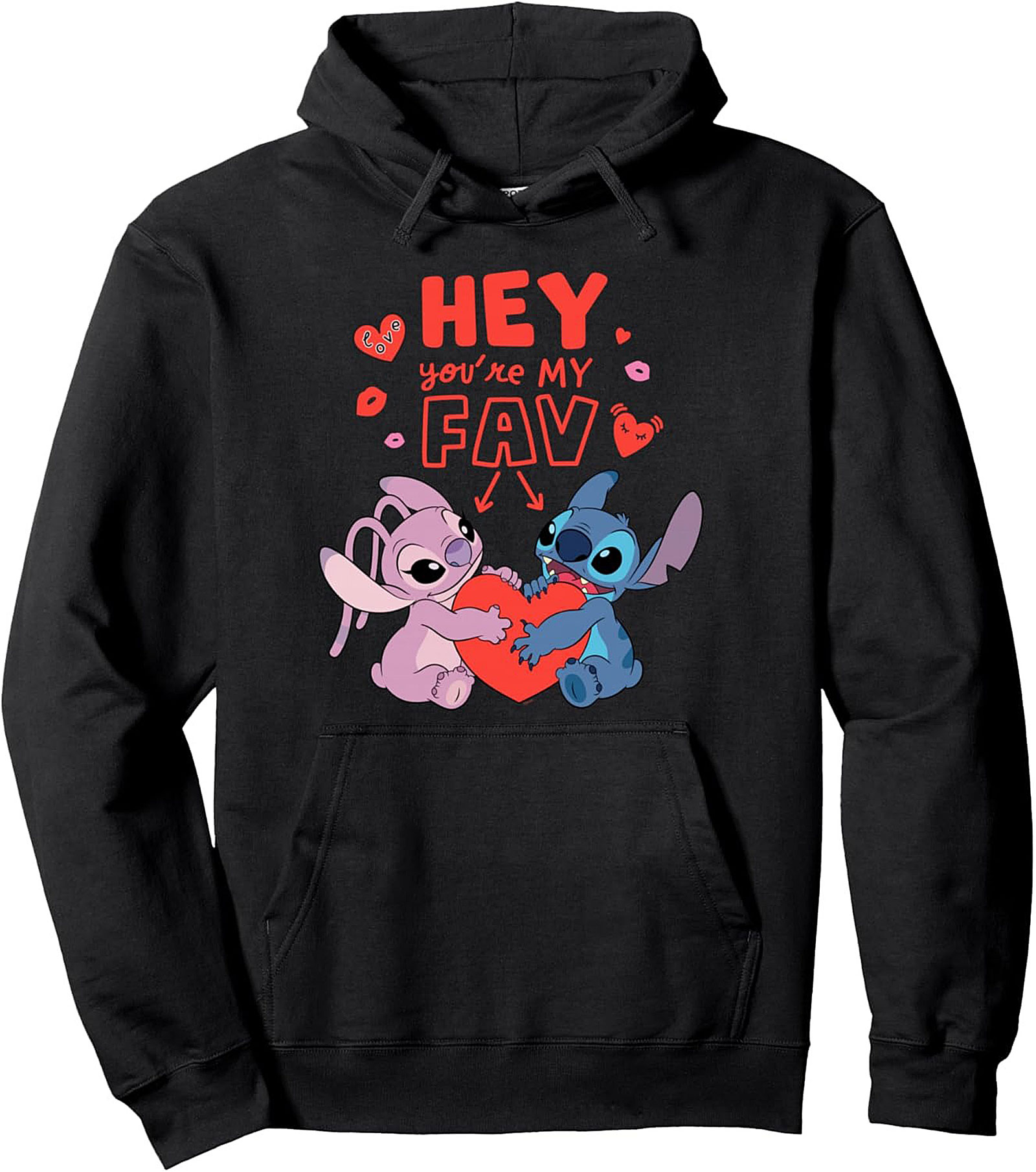 Stitch & Angel "You're My Fav" Disney Graphic Hoodie