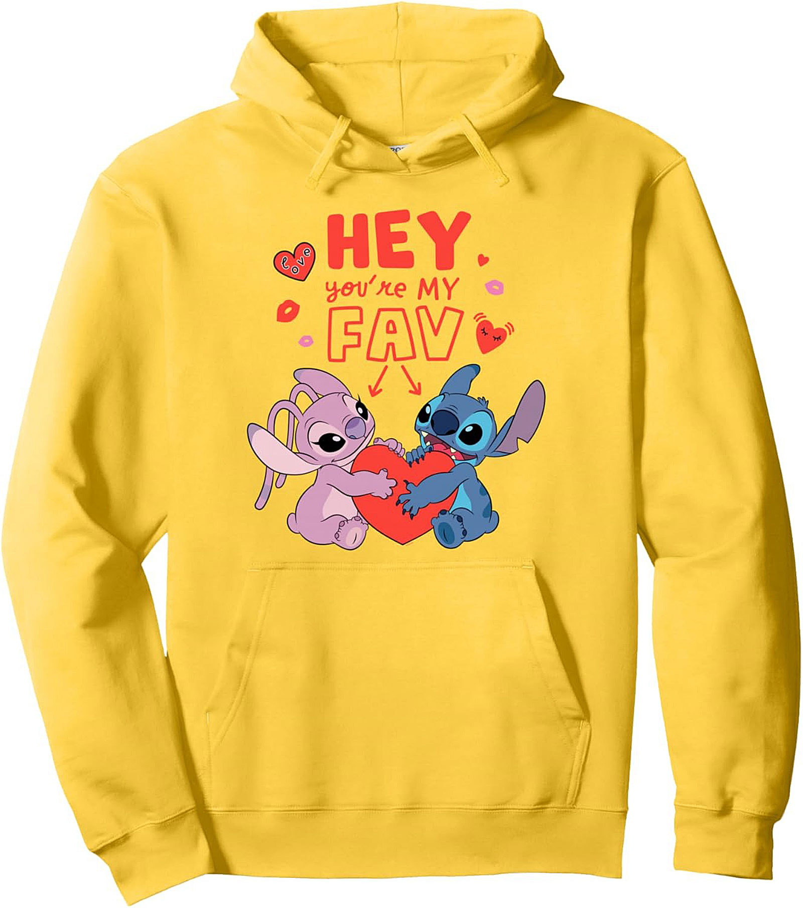 Stitch & Angel "You're My Fav" Disney Graphic Hoodie