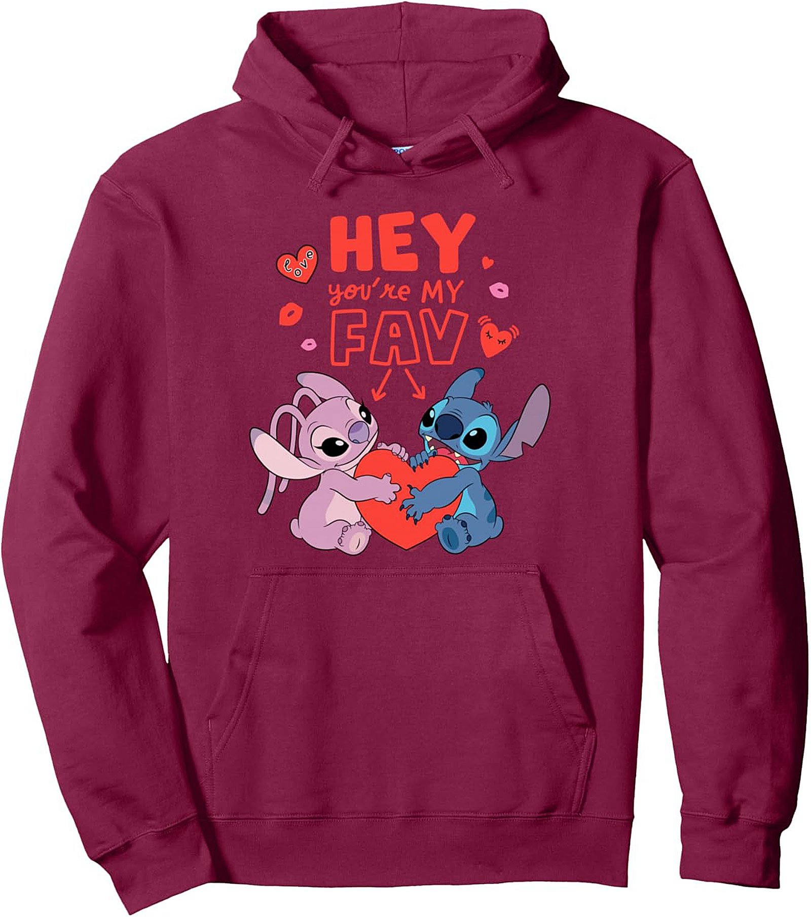 Stitch & Angel "You're My Fav" Disney Graphic Hoodie