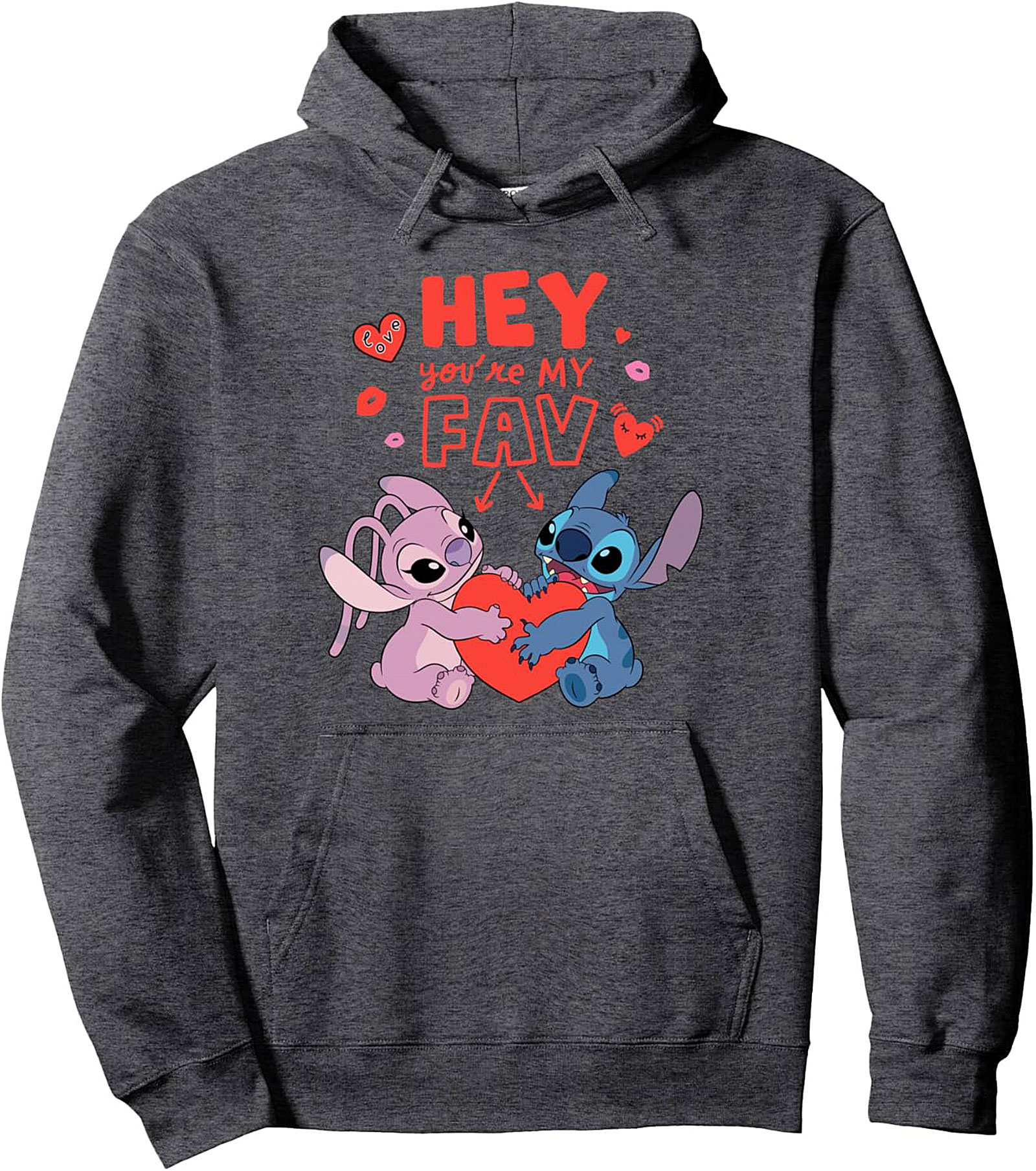 Stitch & Angel "You're My Fav" Disney Graphic Hoodie