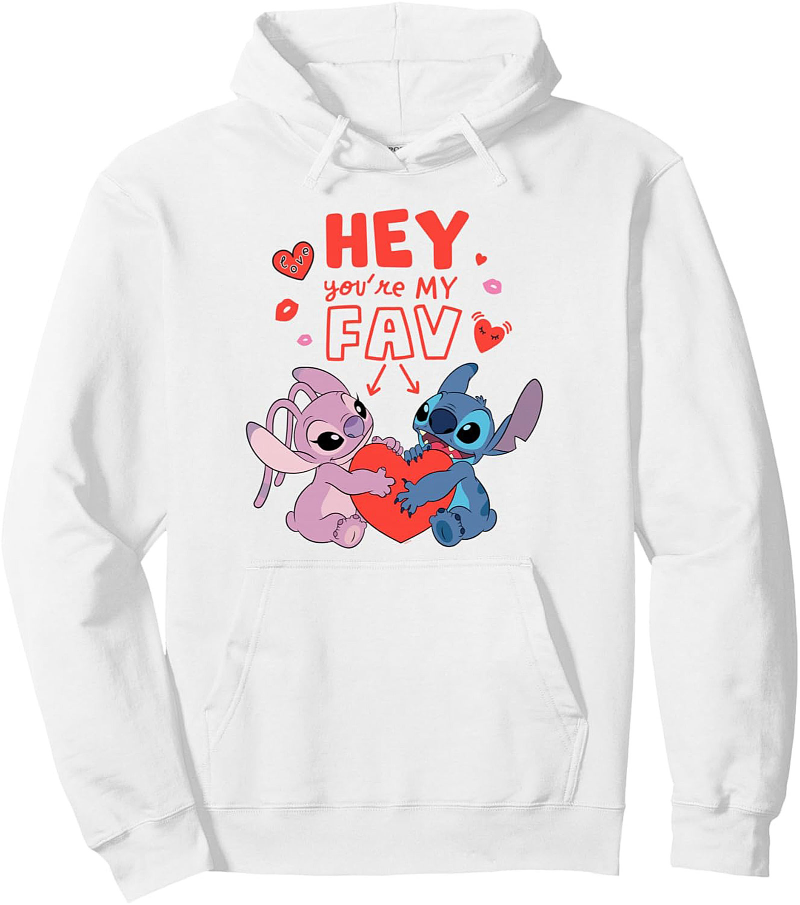 Stitch & Angel "You're My Fav" Disney Graphic Hoodie