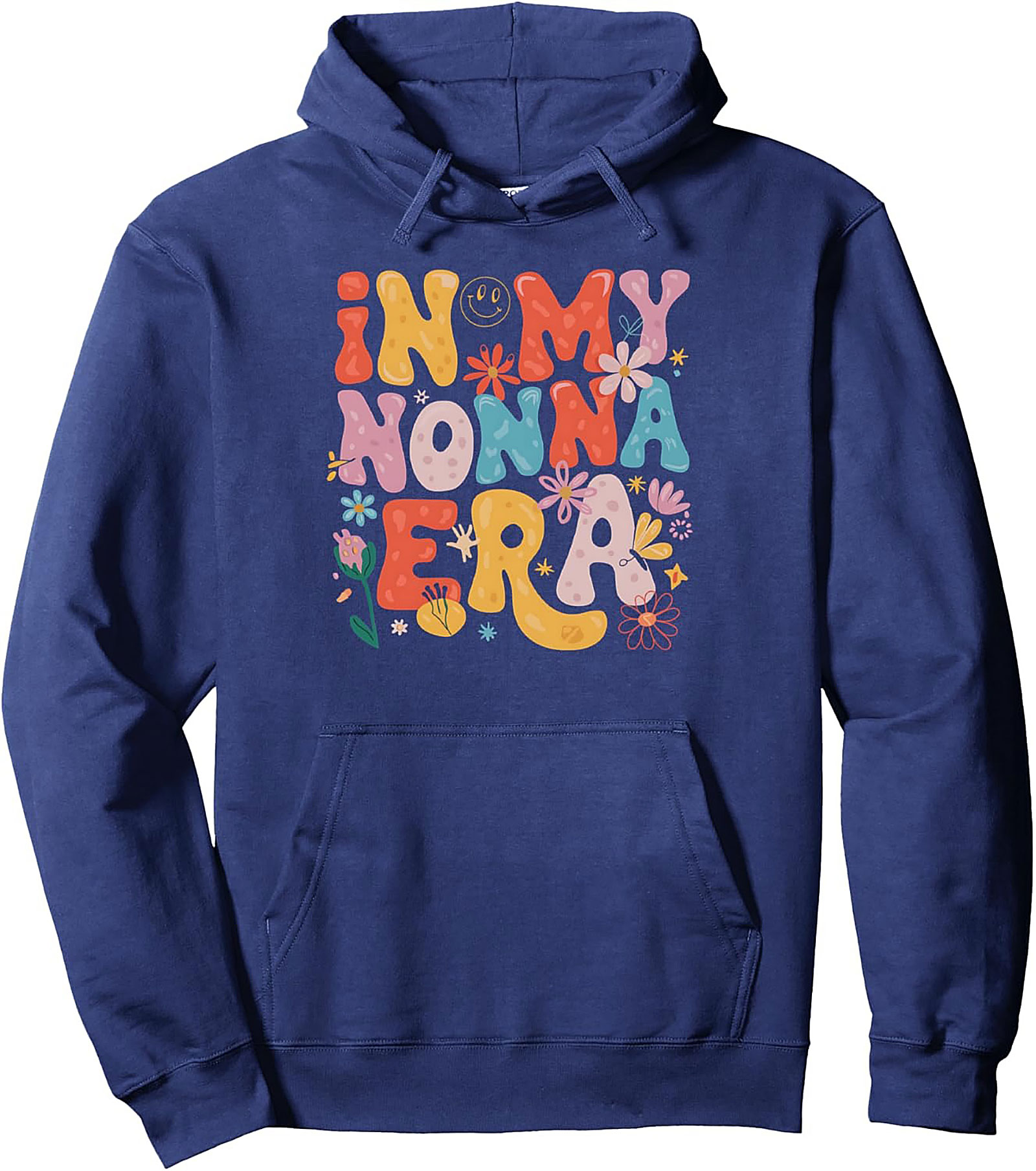 Retro Nonna Era Graphic Hoodie Cozy Italian Grandma Gift