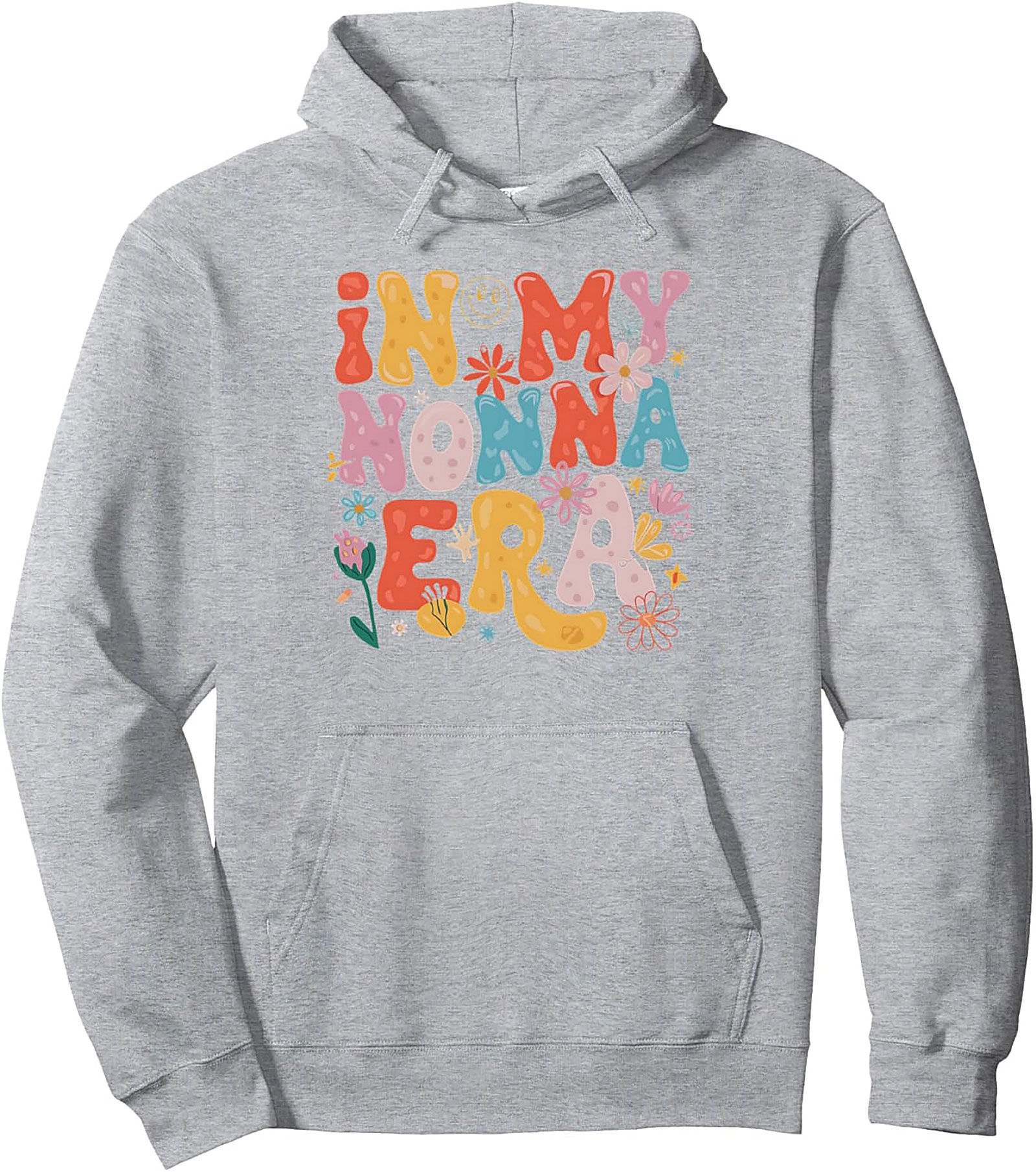Retro Nonna Era Graphic Hoodie Cozy Italian Grandma Gift