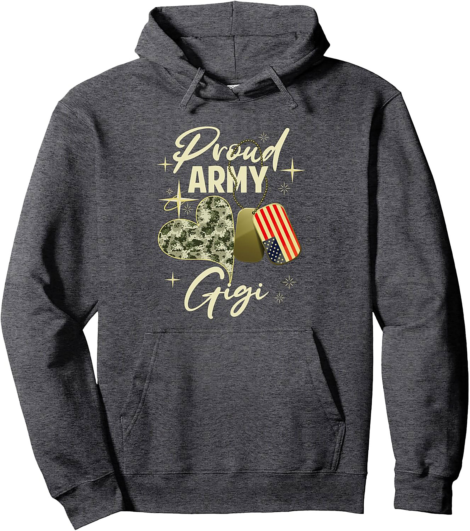Proud Army Gigi Pullover Hoodie Military Grandma Gift